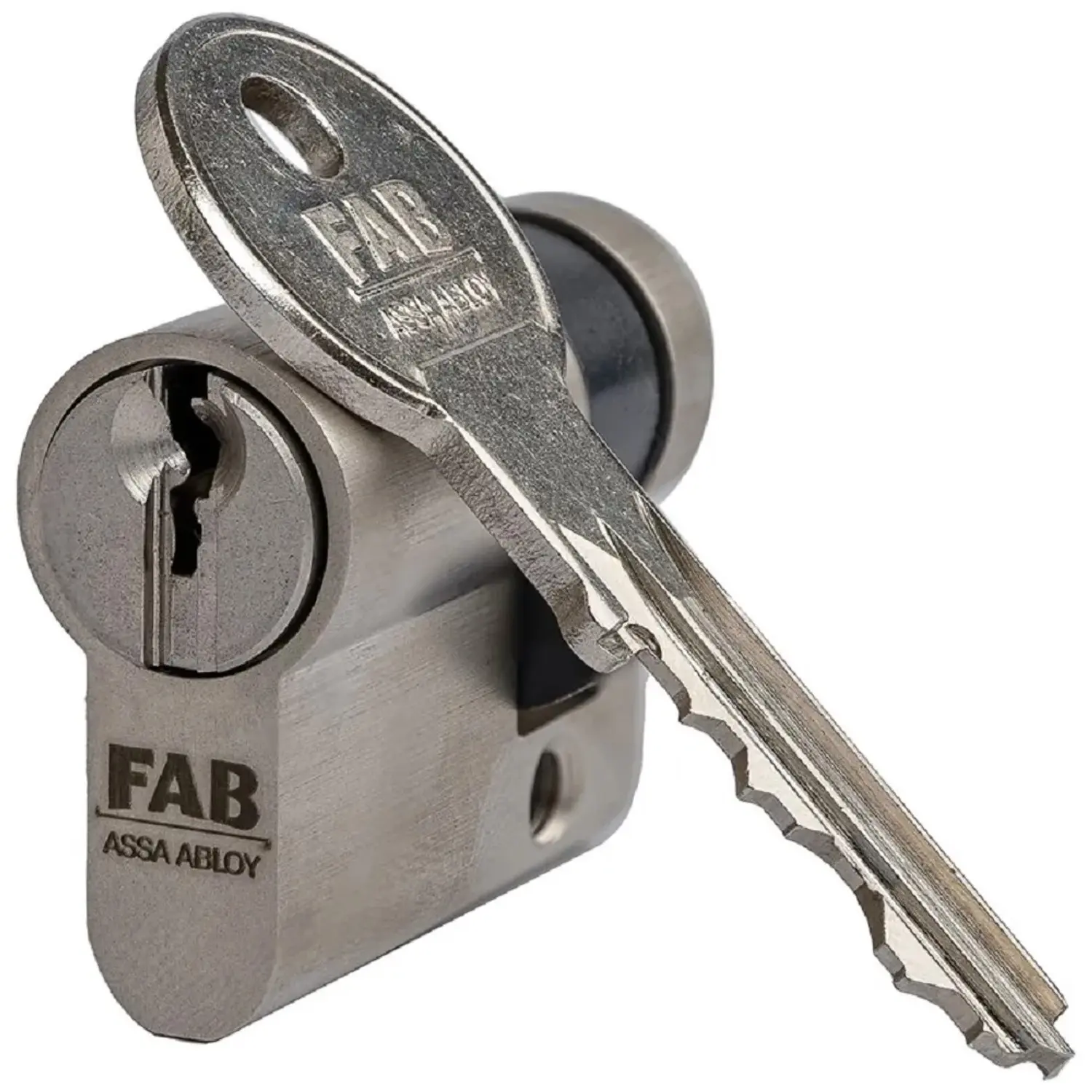 FAB Stavební cylindrická vložka FAB2HOME 30/10, 3 klíče, mat nikl, blister