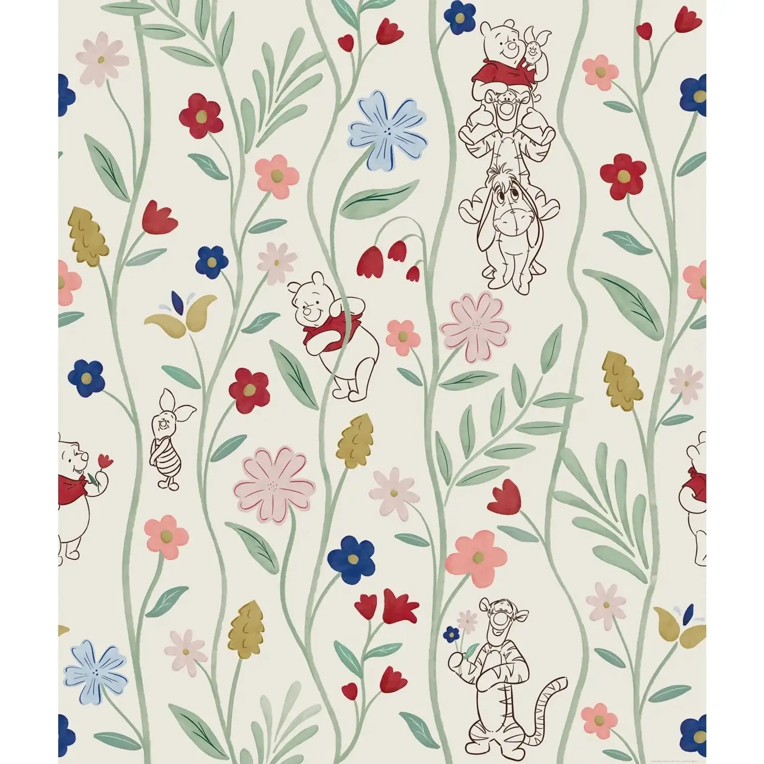 Komar Vinylová fototapeta Disney Medvídek Pú Blossom Friends 212 x 250 cm