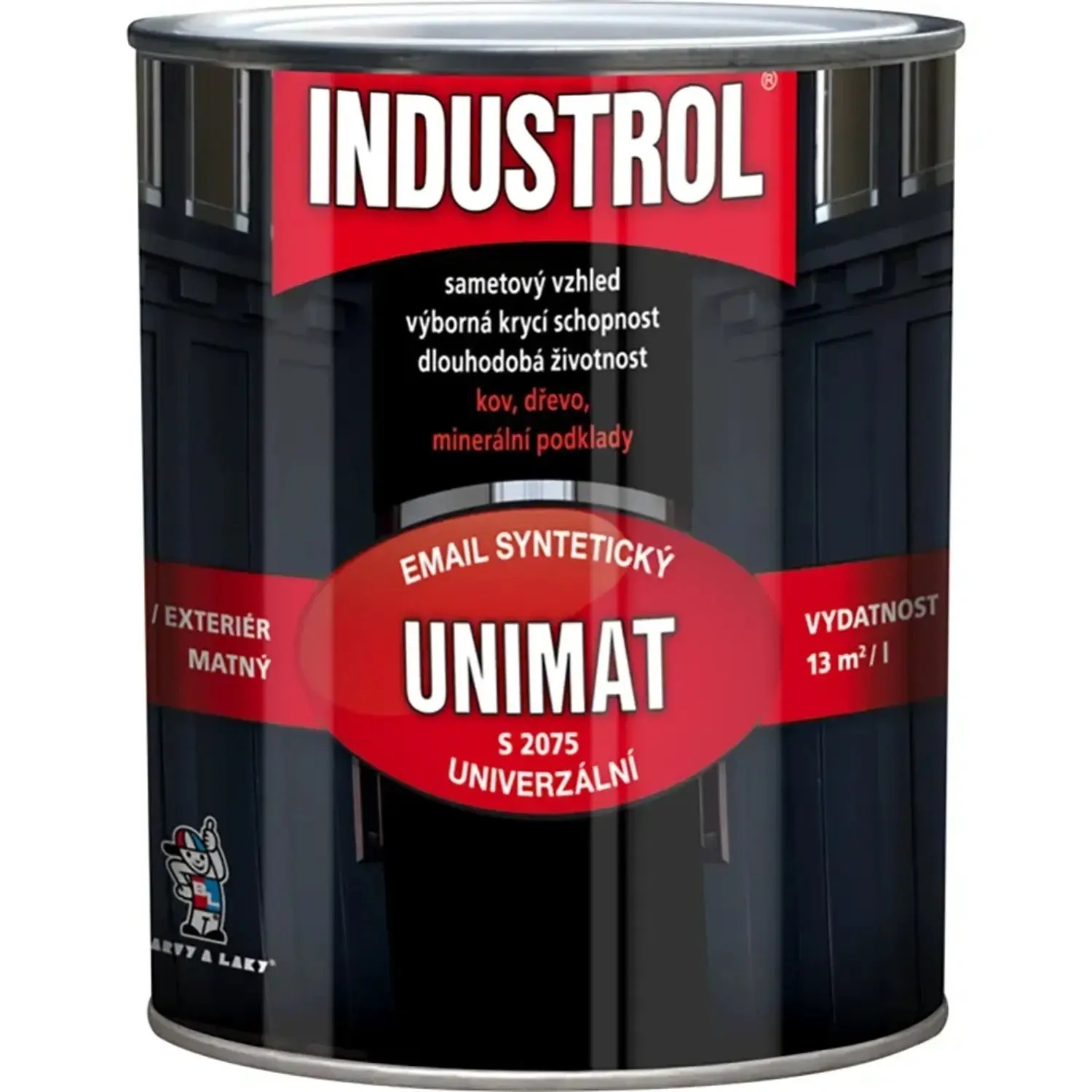 Industrol Unimat S2075 email černý 600 ml