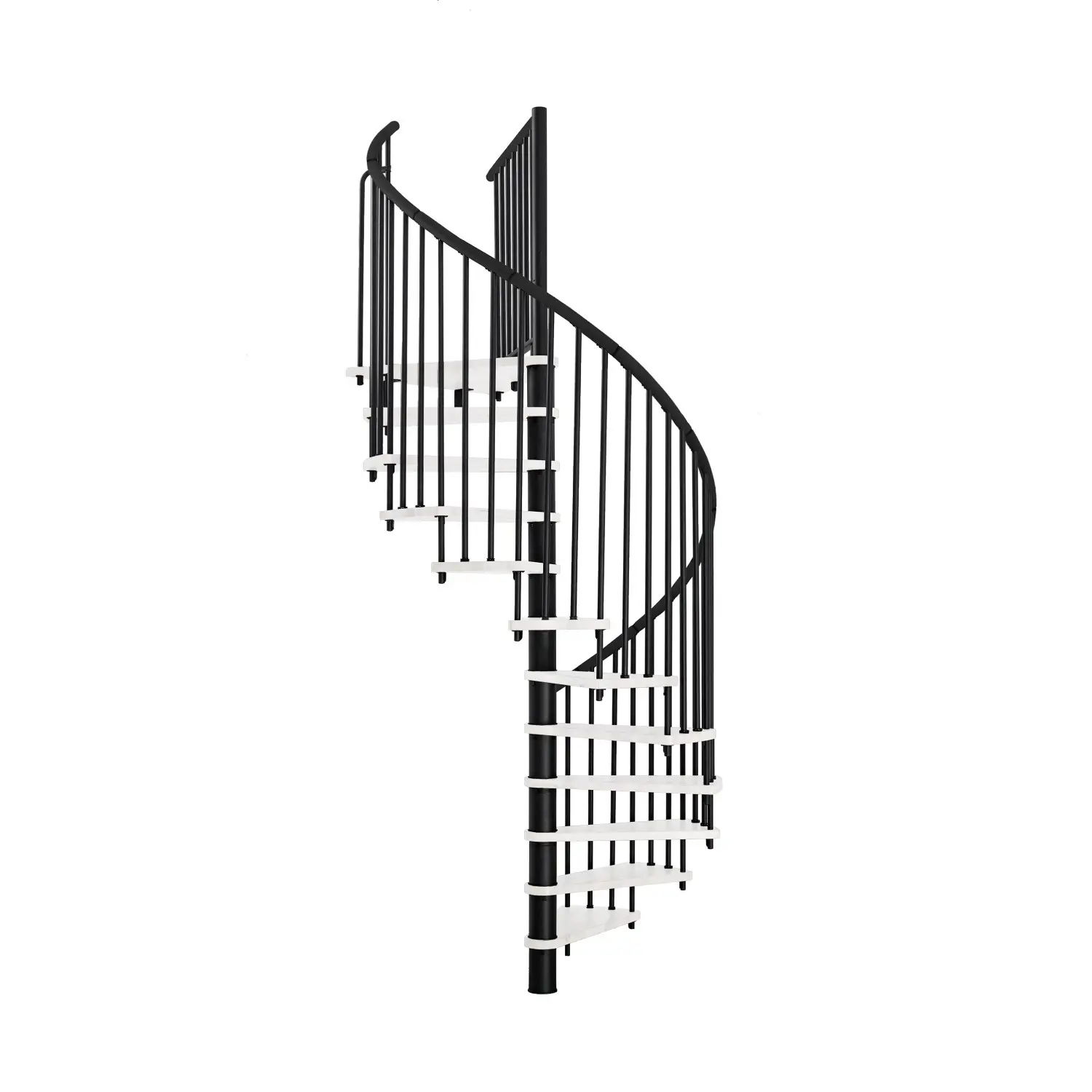 Minka STAIRS Kombinované točité schodiště Spiral Effect bílá/černá pr. 120 cm