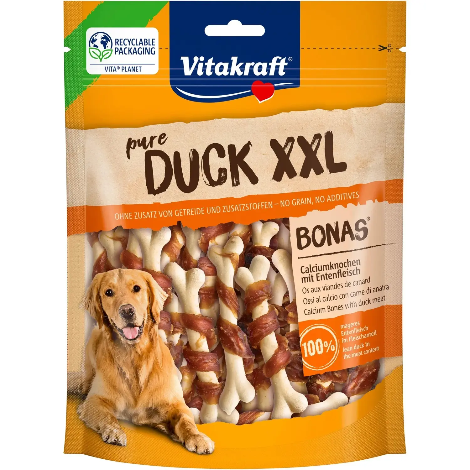 Vitakraft Masové kostičky pro psy Bonas XXL s kachním masem, 200 g