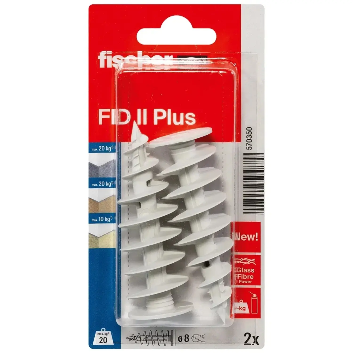 Fischer Hmoždinka do polystyrenu FID II Plus K, 2 ks
