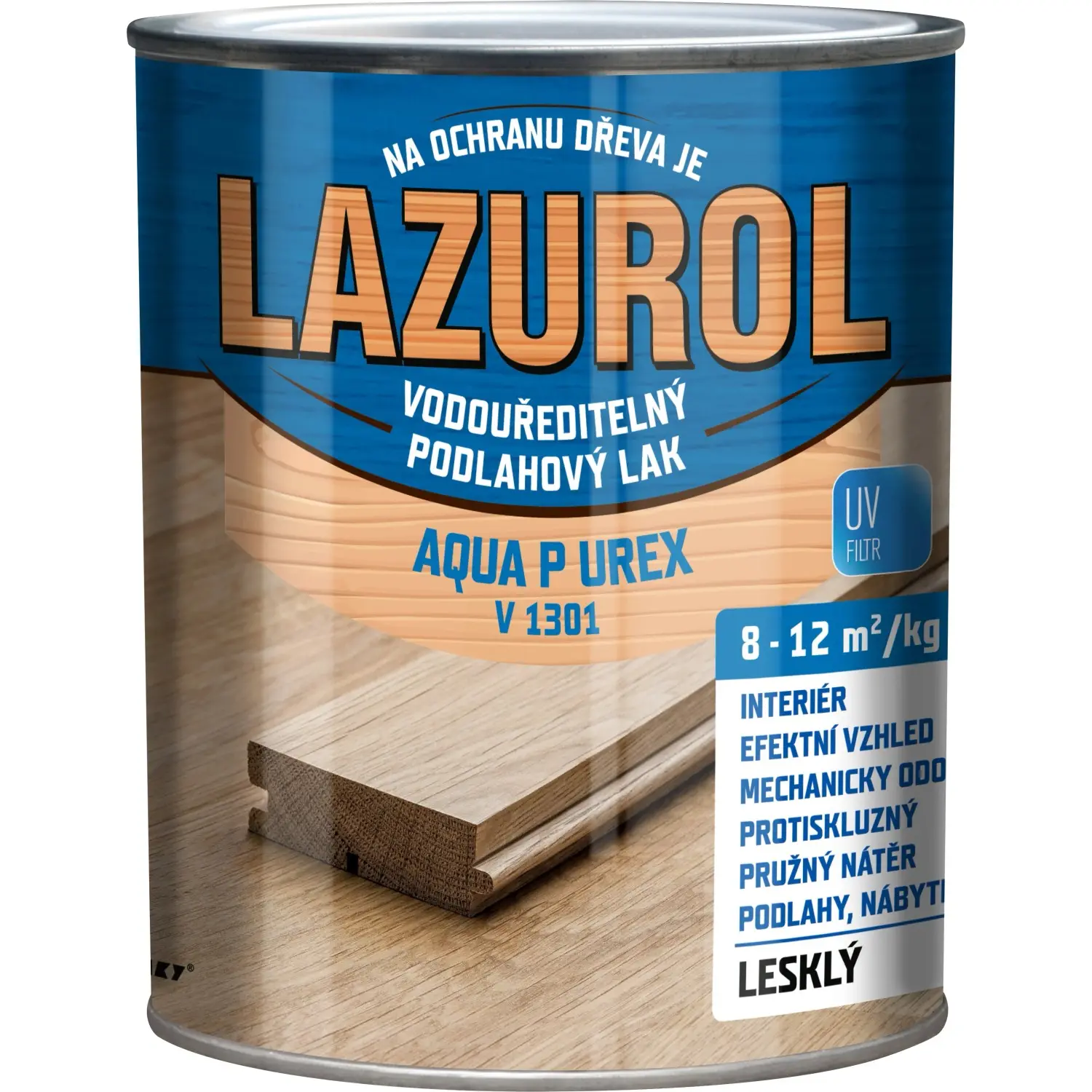 Lazurol Lak na dřevo lesklý Aqua P UREX V1301 bezbarvý 600 g