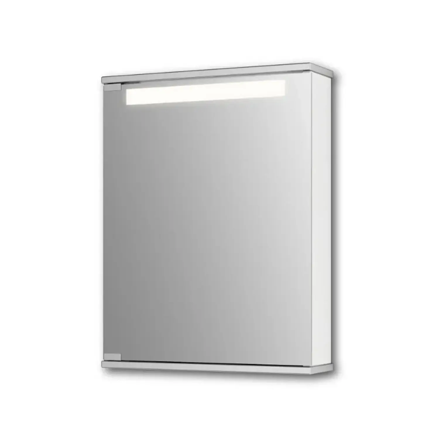 Jokey LED Zrcadlová skříňka Cento 50 LS barva hliníku, 65 x 50 x 14 cm