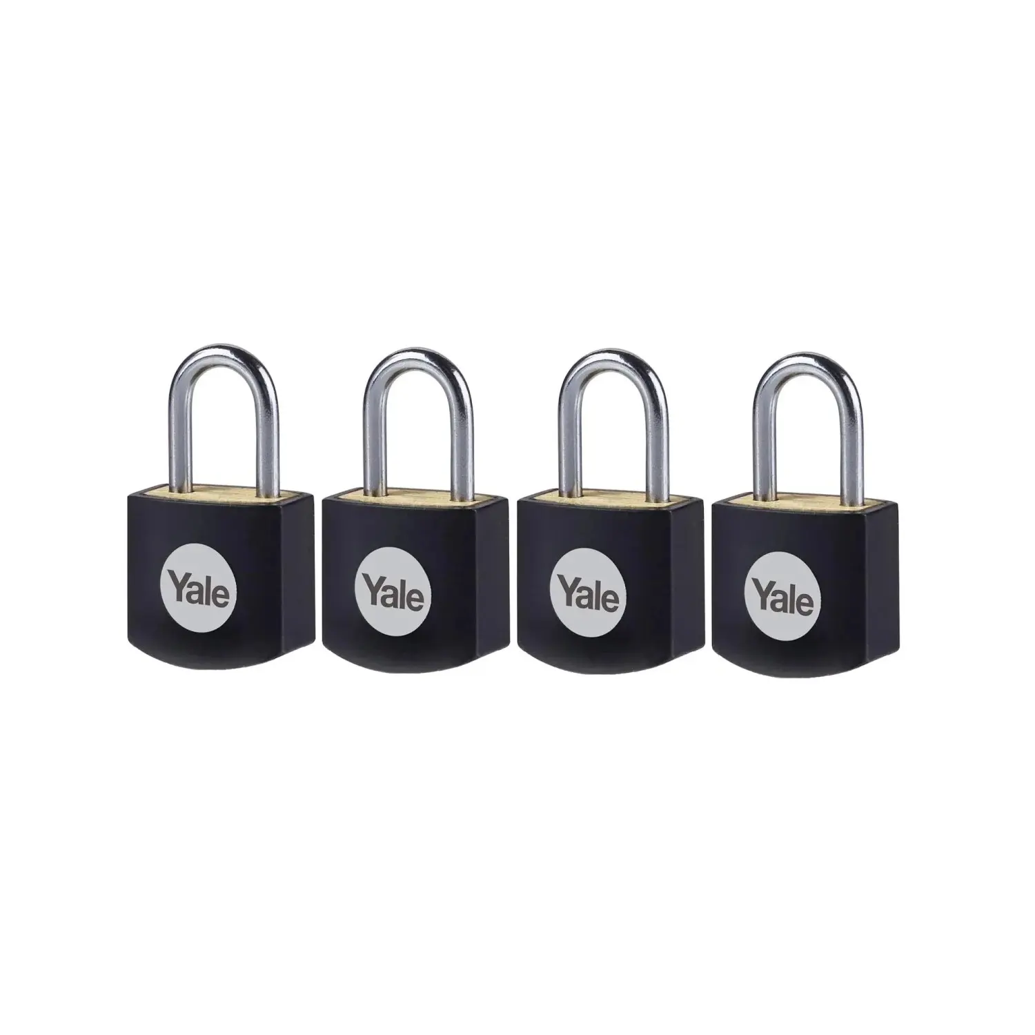 Yale Visací zámek Y110JB/15/111/4, 4 ks, 3 klíče, 36,3 x 20 x 13,3 mm