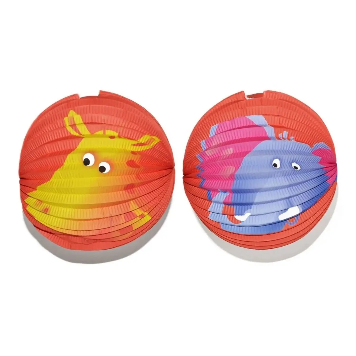Wiky Papírový lampión ve tvaru koule, žirafa/slon, průměr 25 cm