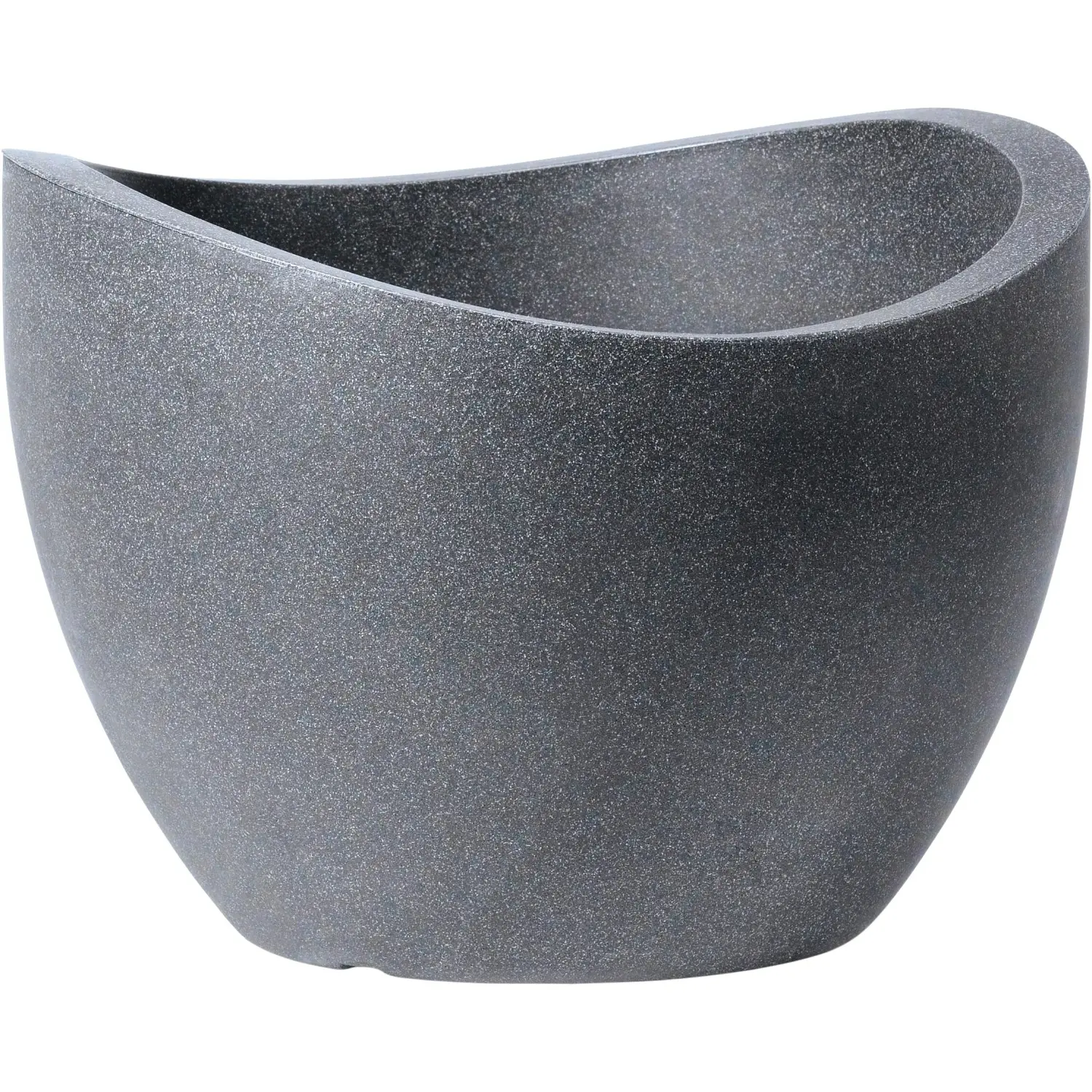 Scheurich Květináč 250 černý granit, pr. 40 cm