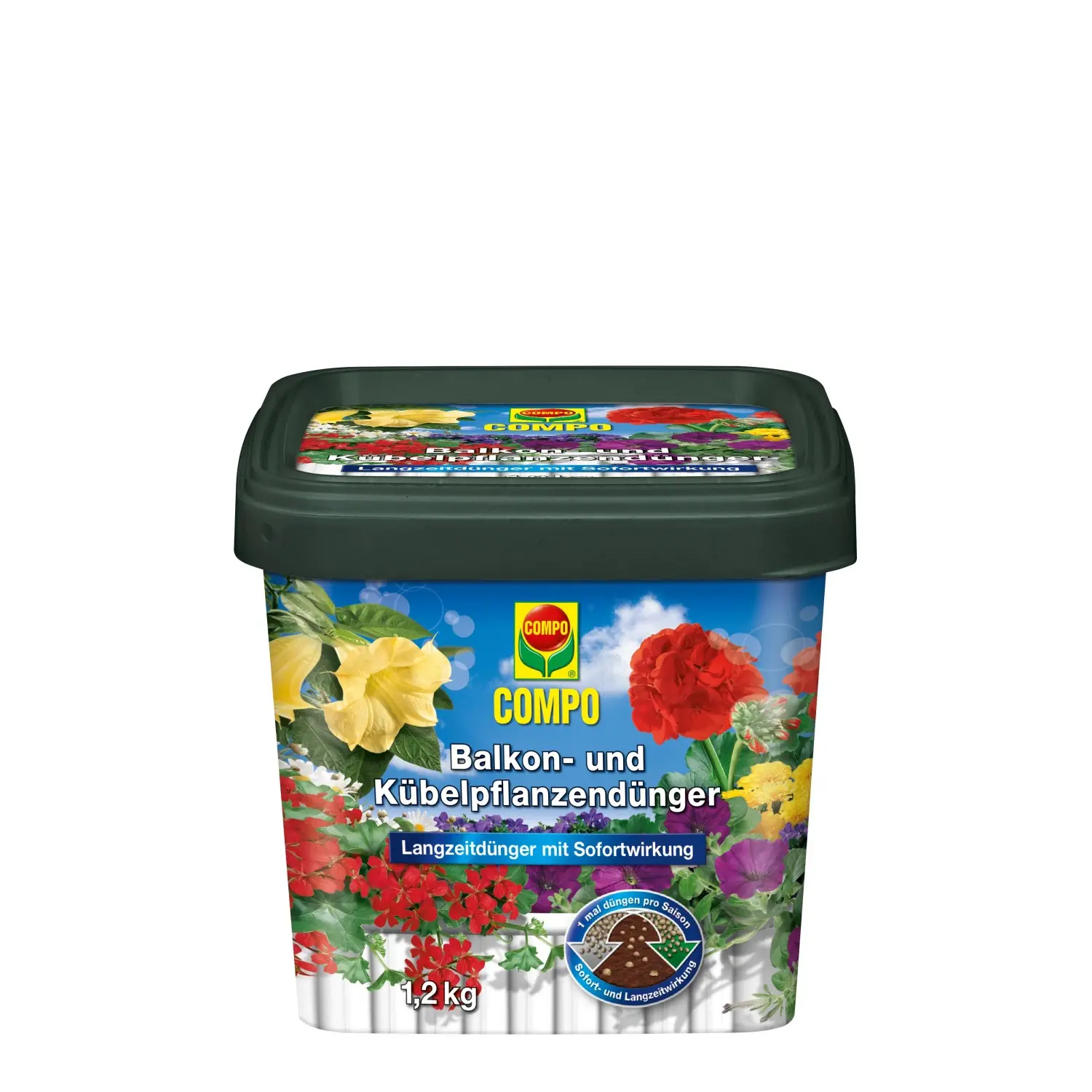 COMPO Hnojivo pro balkonové rostliny a rostliny pěstované v nádobách 1,2 kg