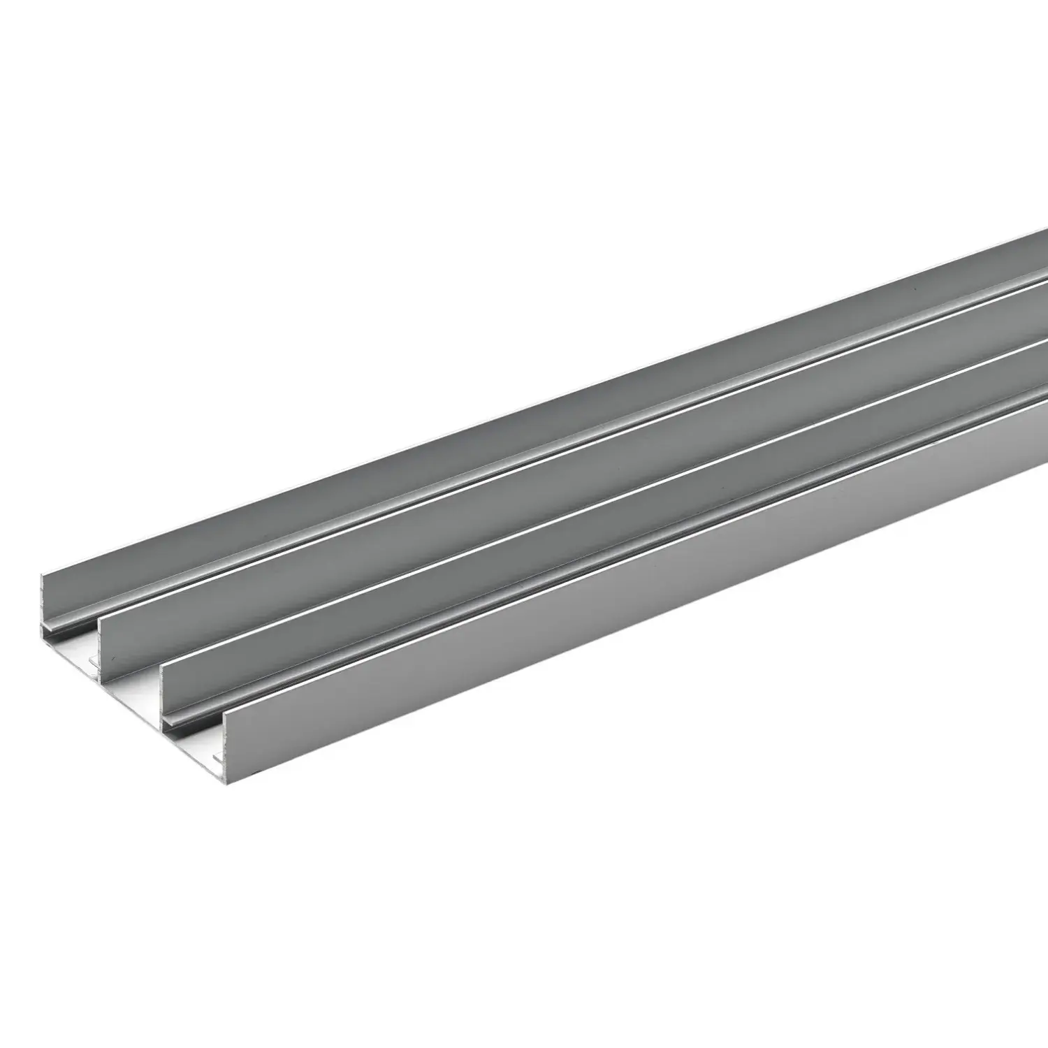 Hettich Horní kolejnice pro posuvné dveře skříně SlideLine 16plus, stříbrná, 2 m