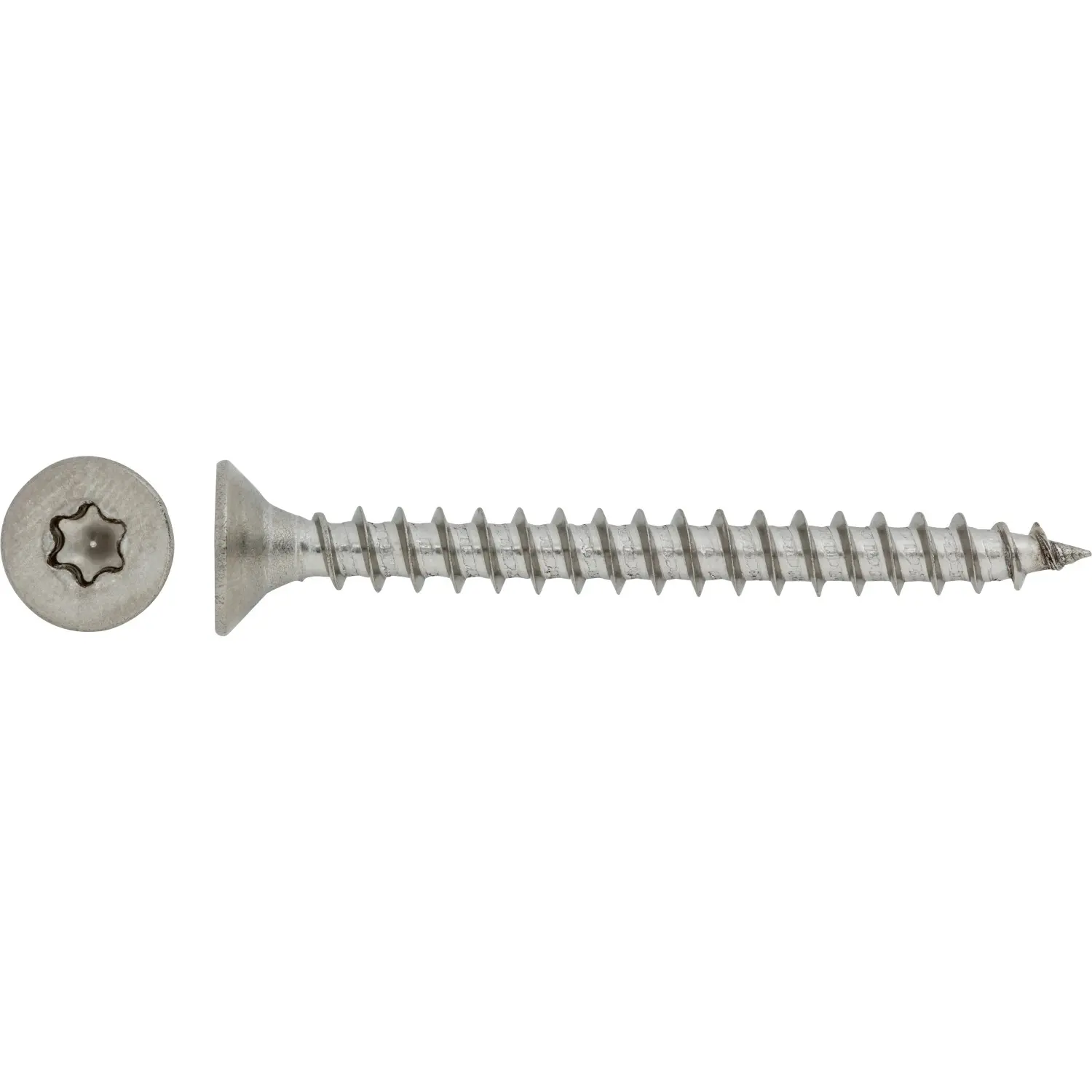 Vrut do dřevotřísky se zápust.hlavou TX25 plný závit ocel A2 5x100 mm, 100ks