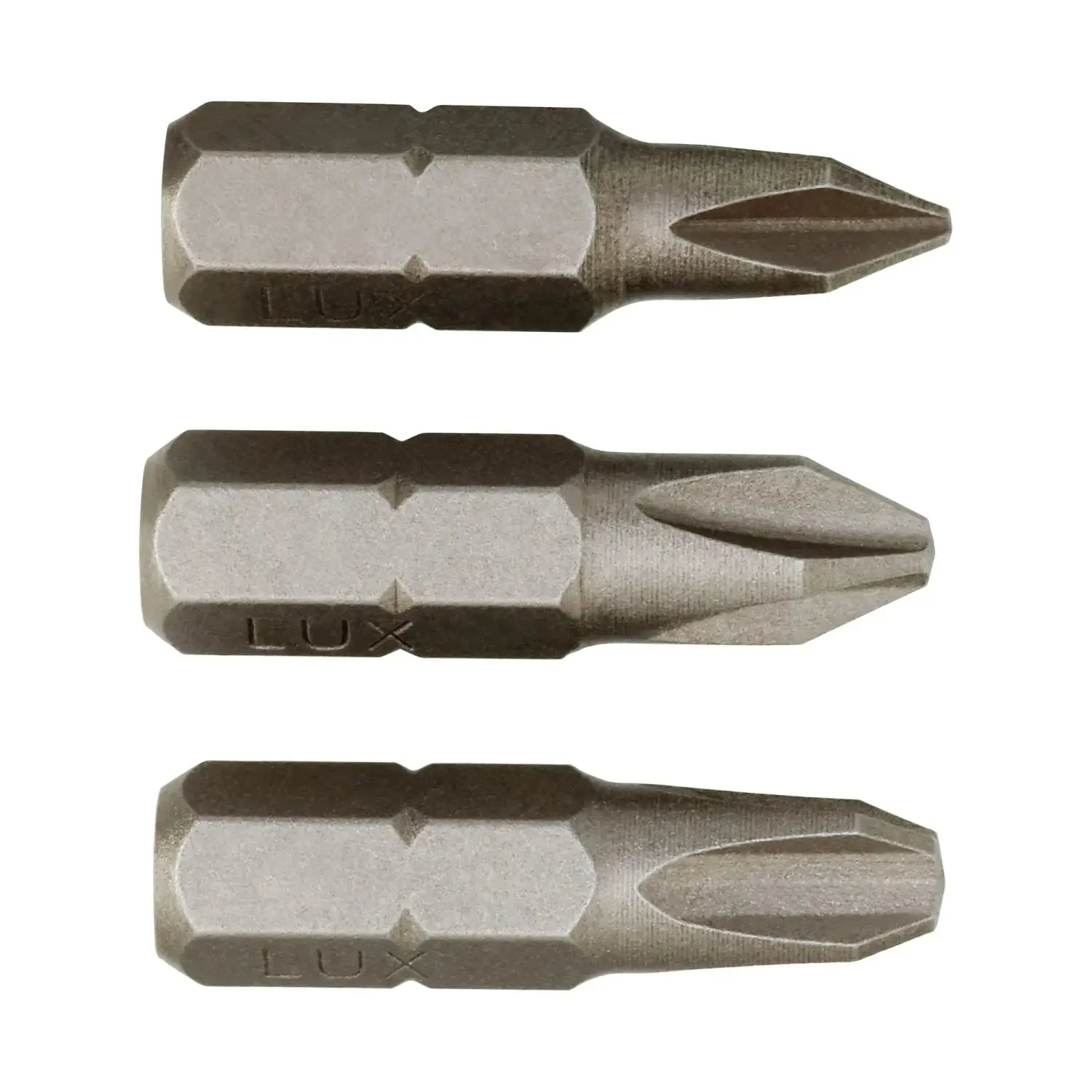 LUX-TOOLS Sada standardních křížových bitů PH1 PH2 PH3