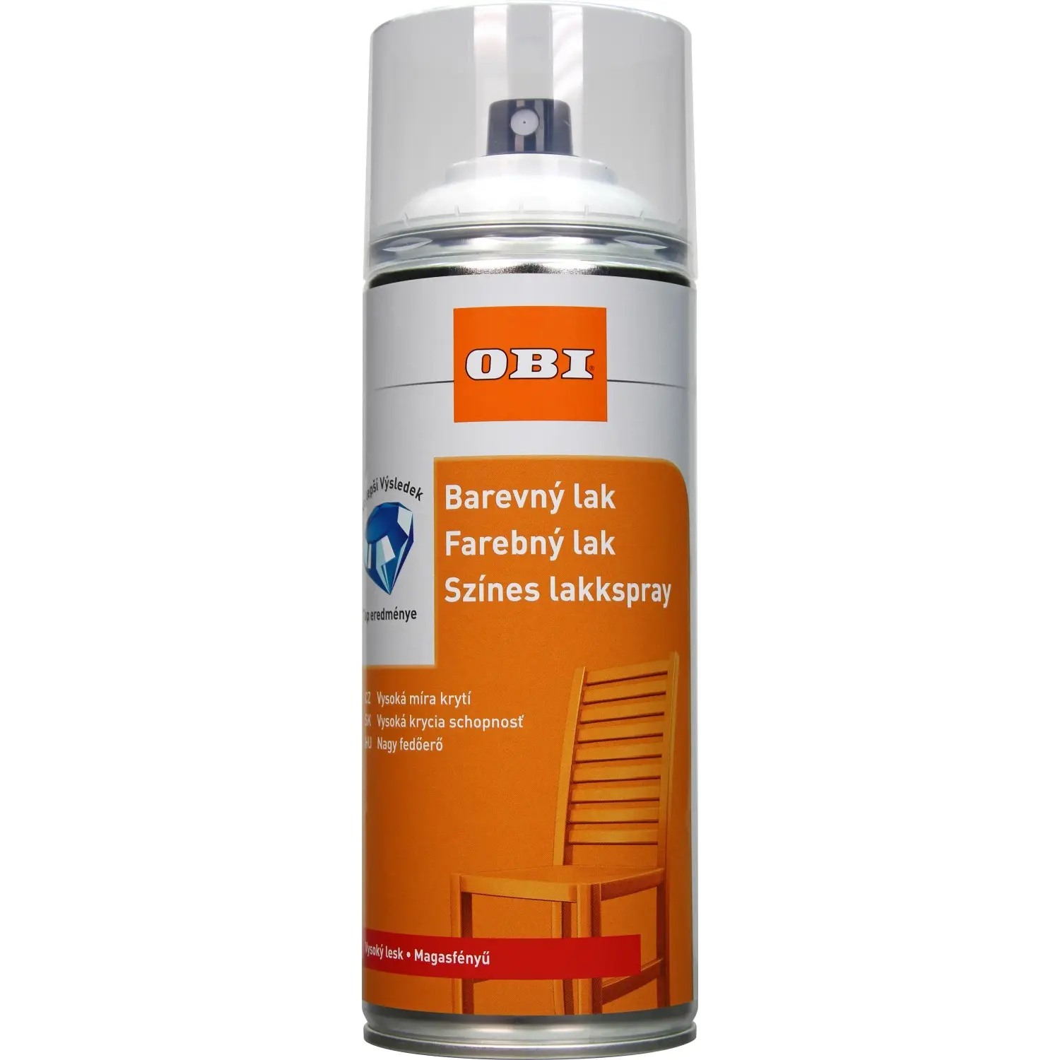 OBI Lak ve spreji vysoce lesklý starobílá 400 ml