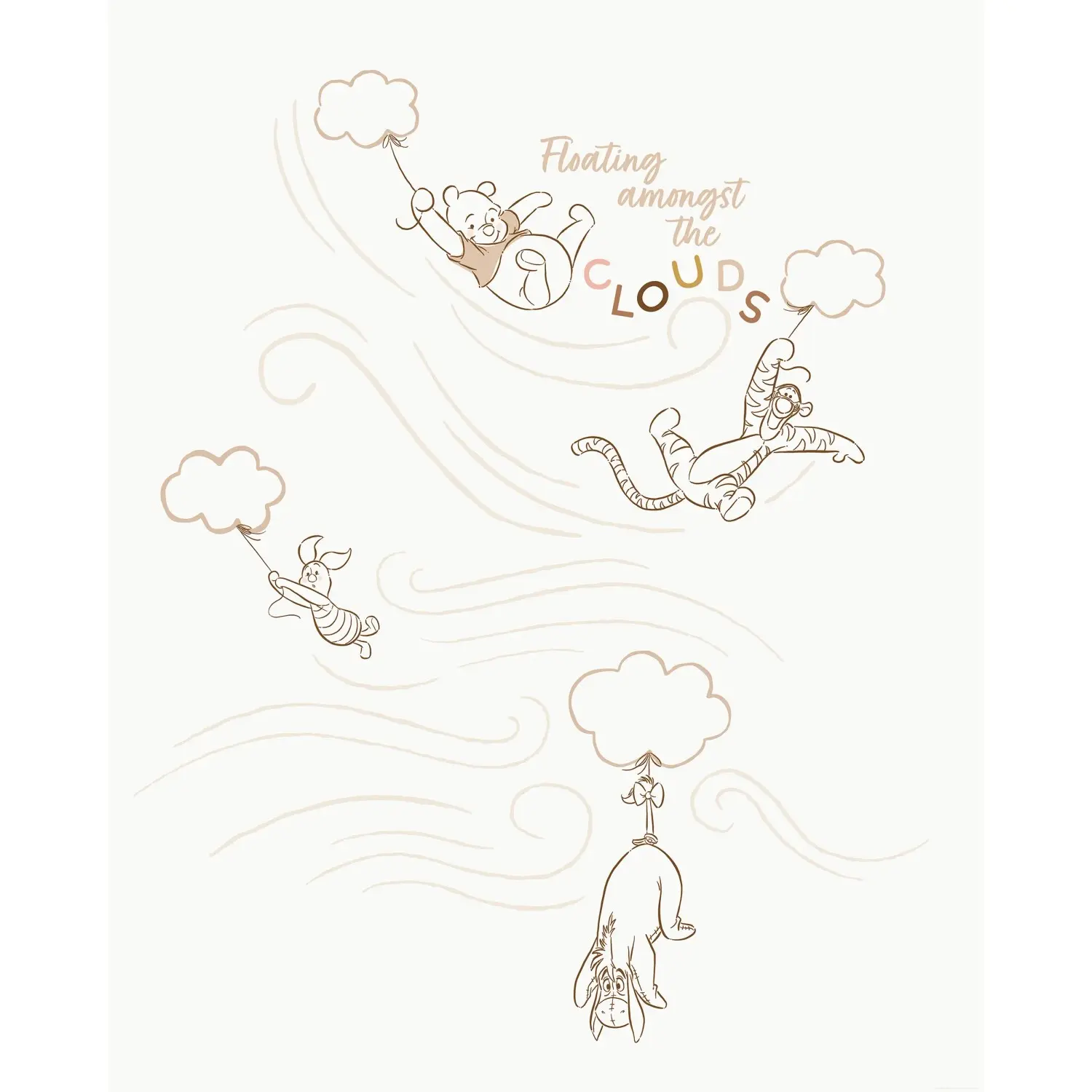 Komar Vliesová fototapeta Disney Winnie The Pooh A Bluster Day 200 x 250 cm