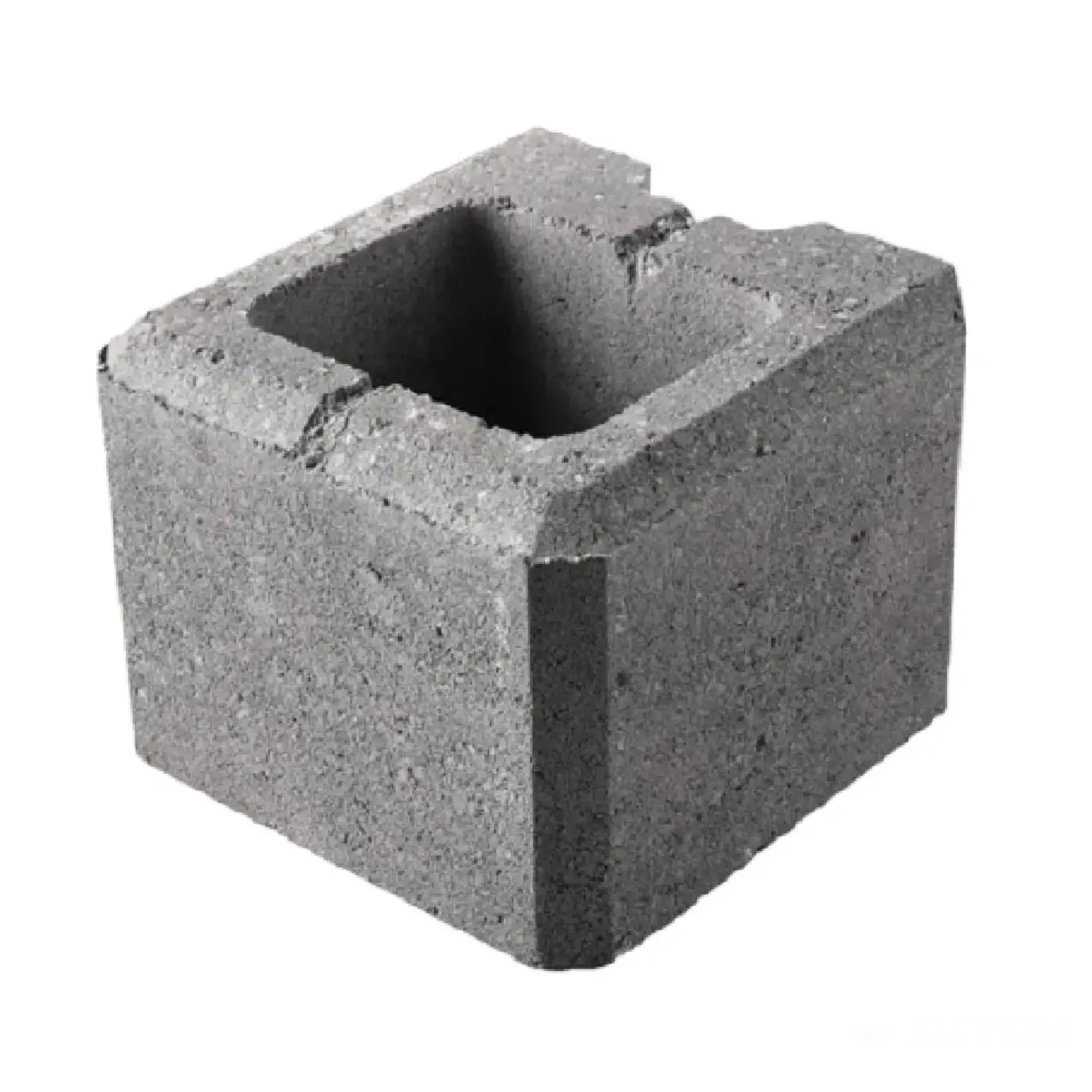 DITON Zdicí prvek VISO koncový poloviční melír přírodní 20 x 20 x 15 cm