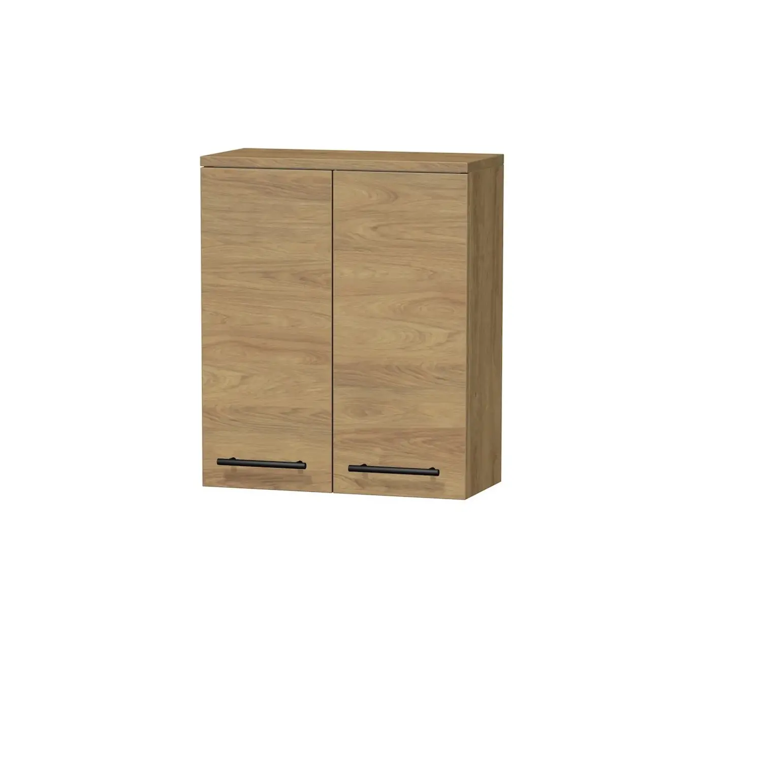 INTEDOOR Horní závěsná skříň BEE, úchyt černý, š. 50 cm, dub Hickory