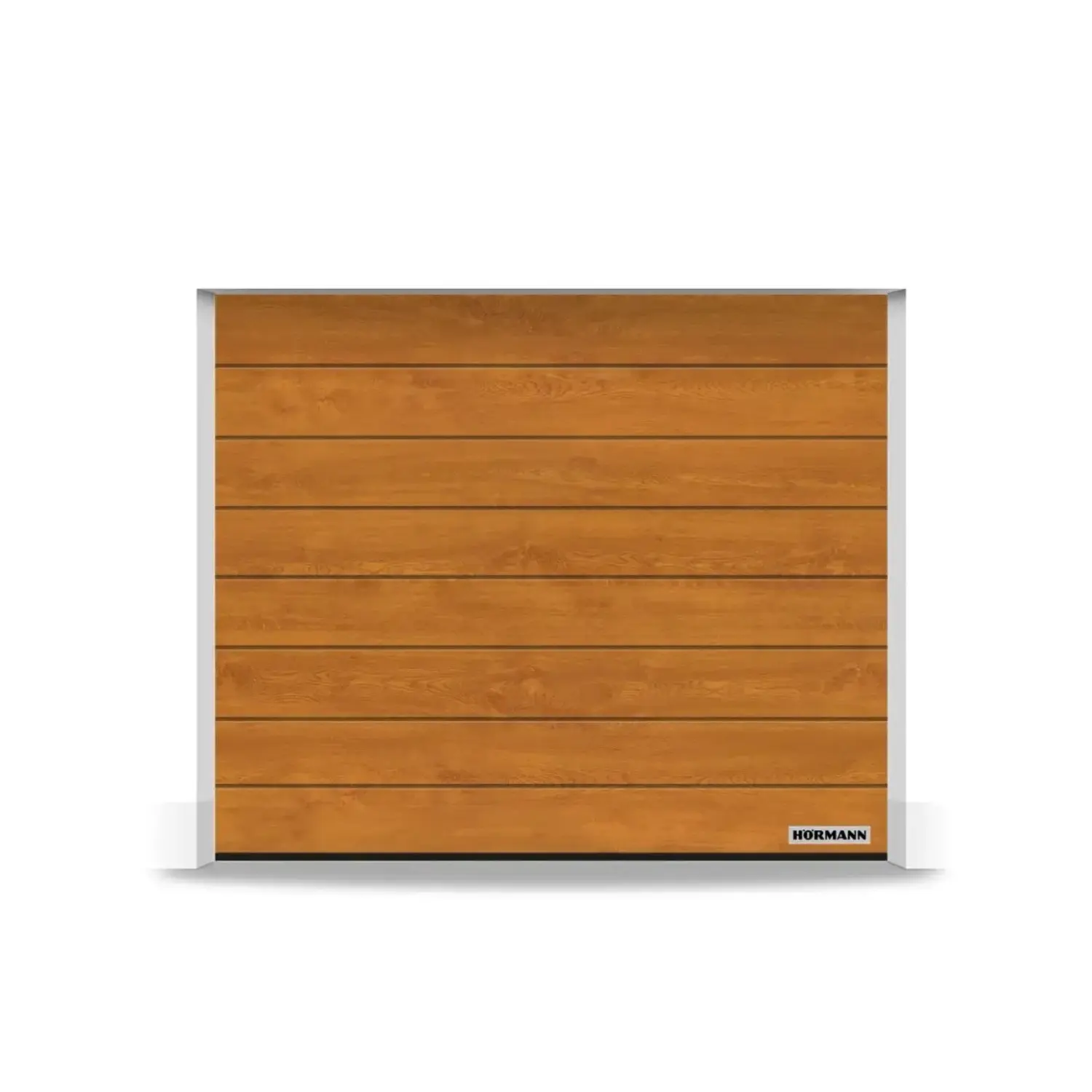 Hörmann Sekční garážová vrata IsoMatic 40 vč. pohonu, zlatý dub, 2375 x 2125 mm