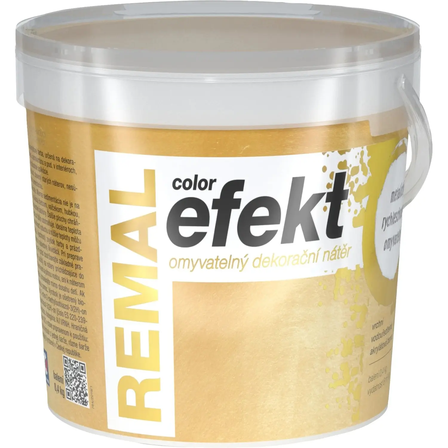 REMAL Omyvatelný dekorační malířský nátěr Color Efekt 0950 zlatý 400 g