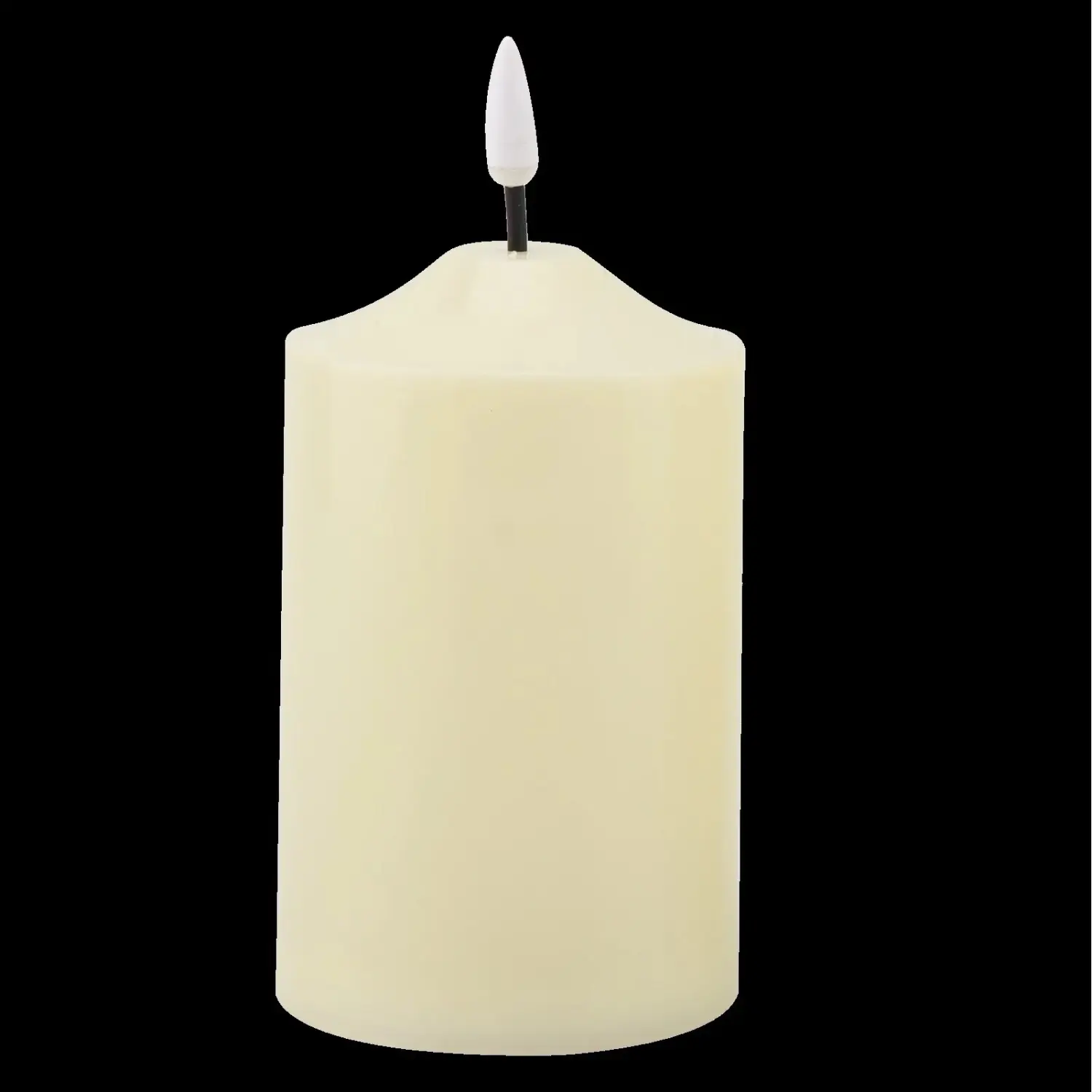 EURAKLES LED svíčka bílá/bílý plamínek 150 x 75 mm, 1 ks