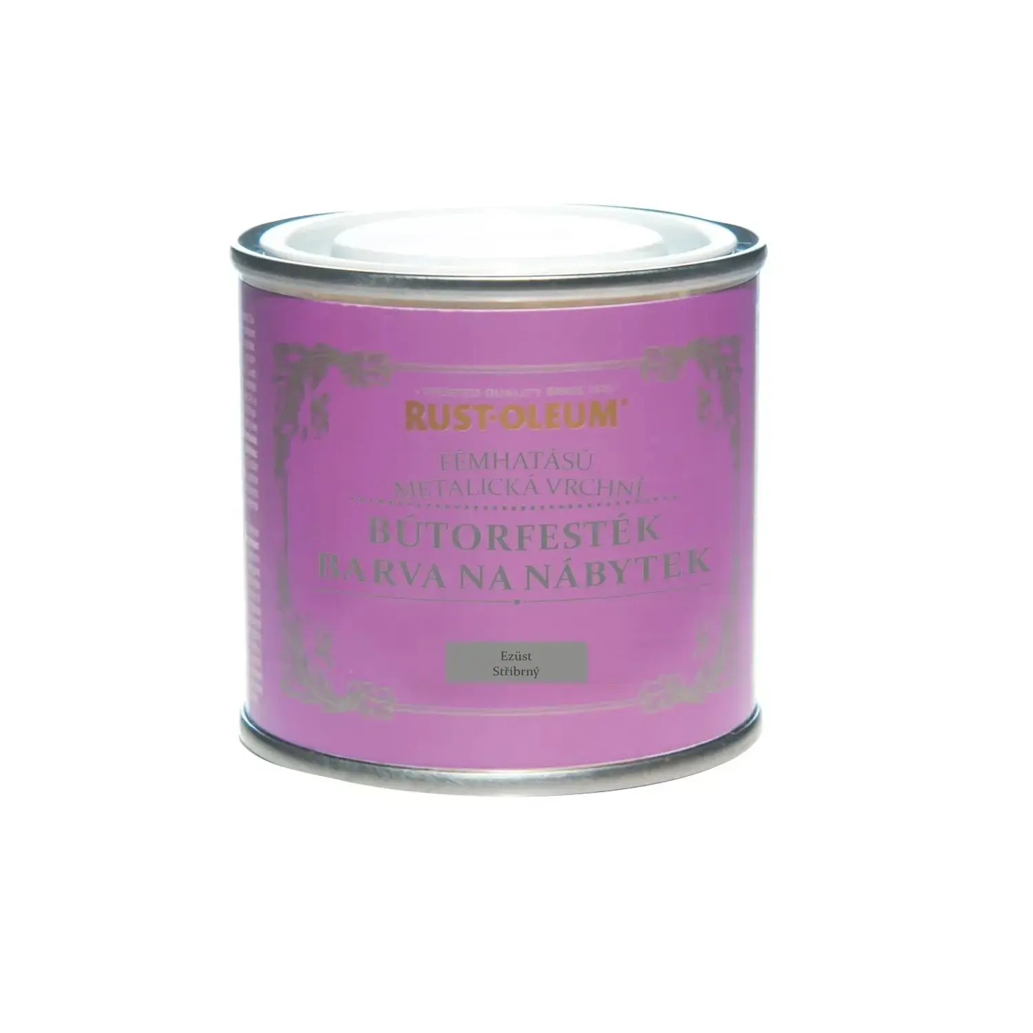 Rust-Oleum Barva na nábytek Metallic Finish, metalíza stříbrná, 125 ml