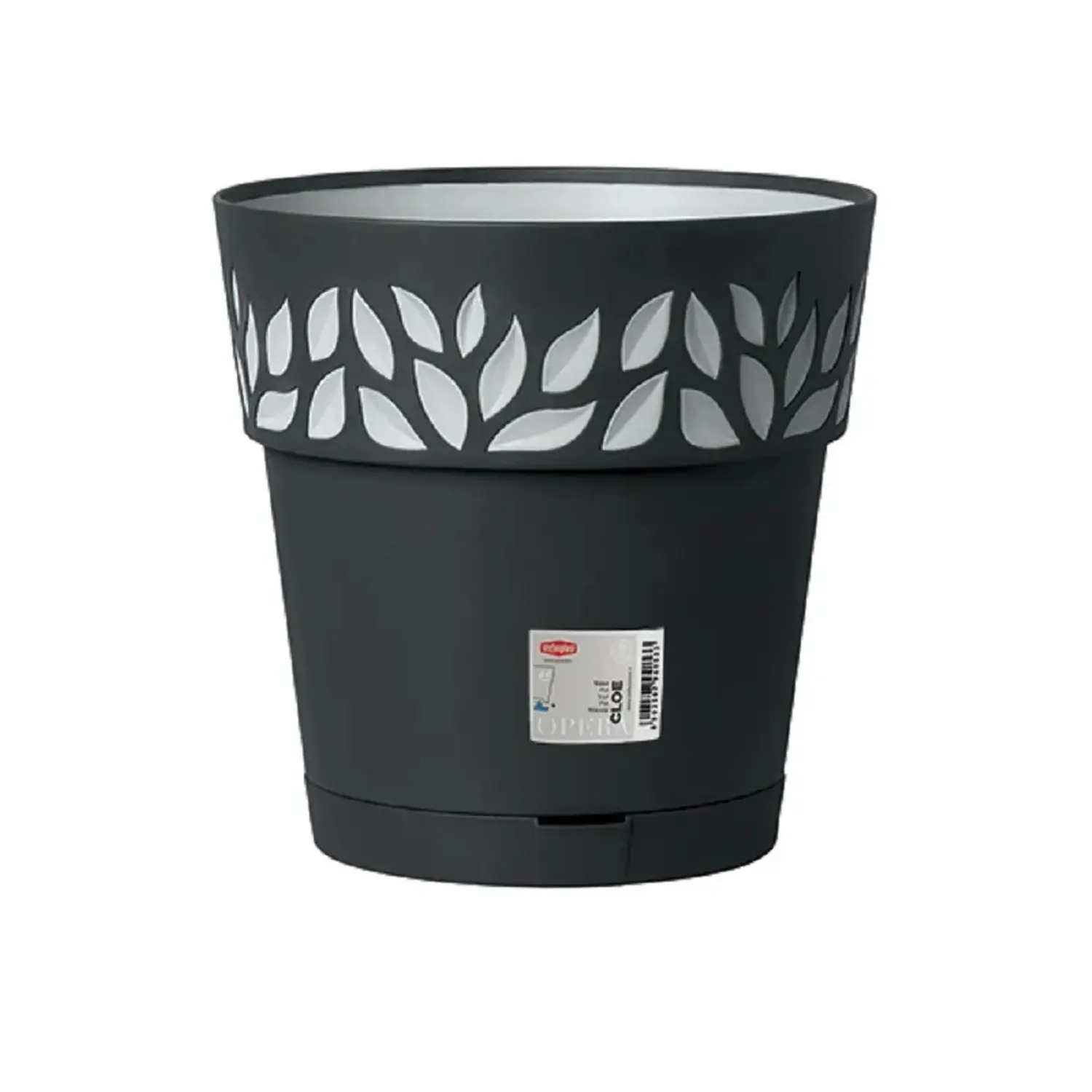 květ. d20xh19cm GRAFIT/šedá CLOE+miska