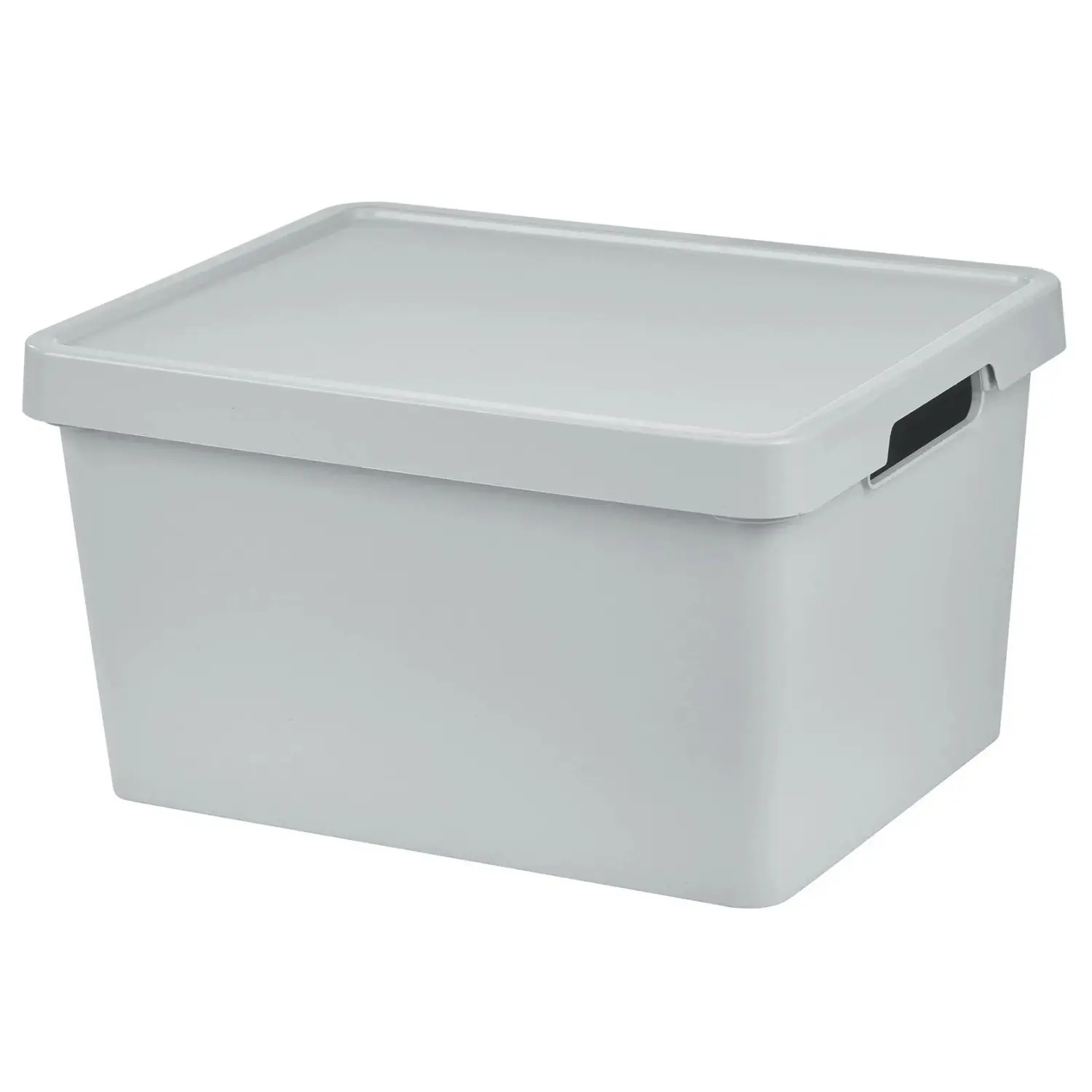 Tontarelli Úložný box MAYA s víkem, vel. S, světle šedá, 36 x 28 x 20 cm, 16,2 l