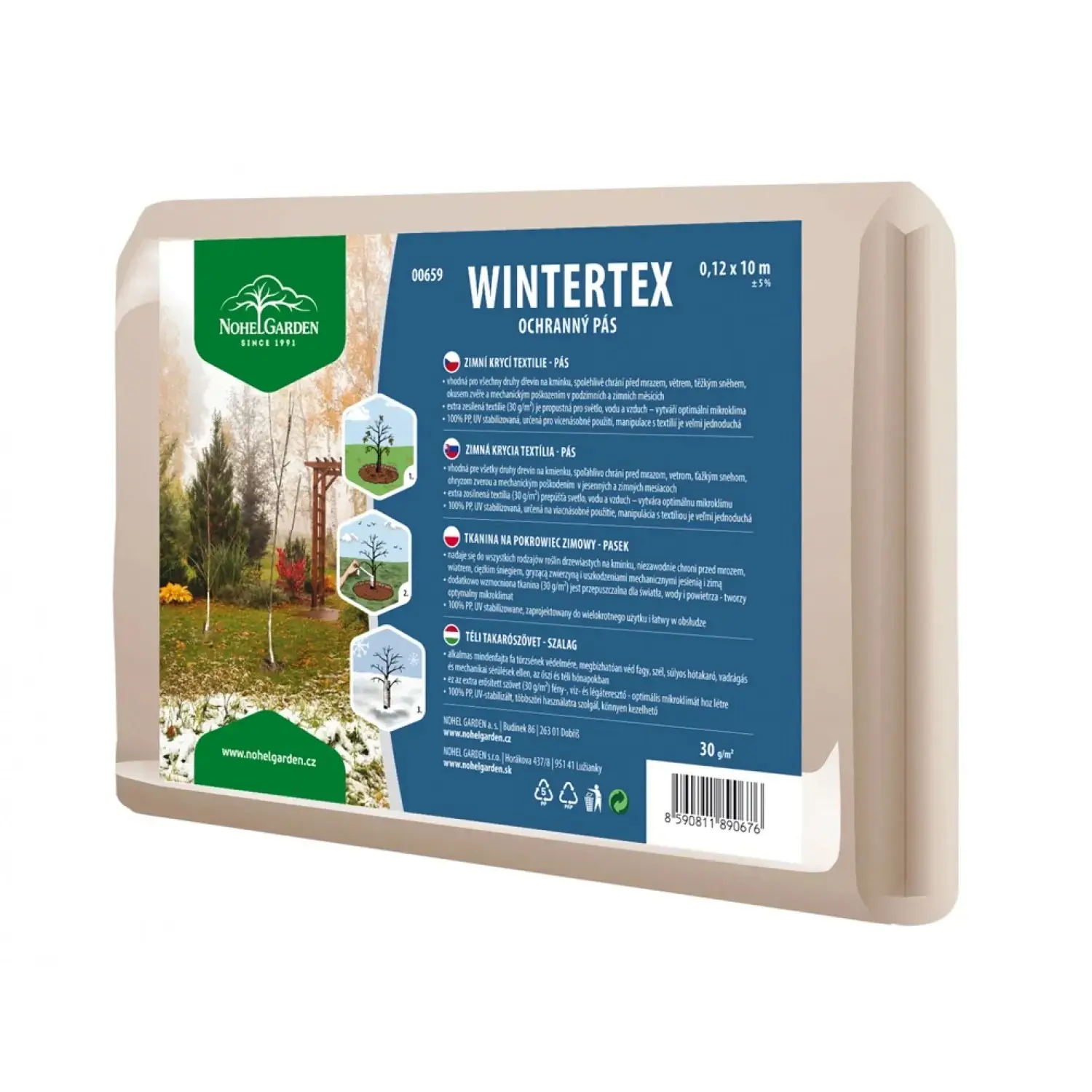 NOHEL GARDEN Ochranný pás na keře WINTERTEX, 30 g, 0,12 x 10 m