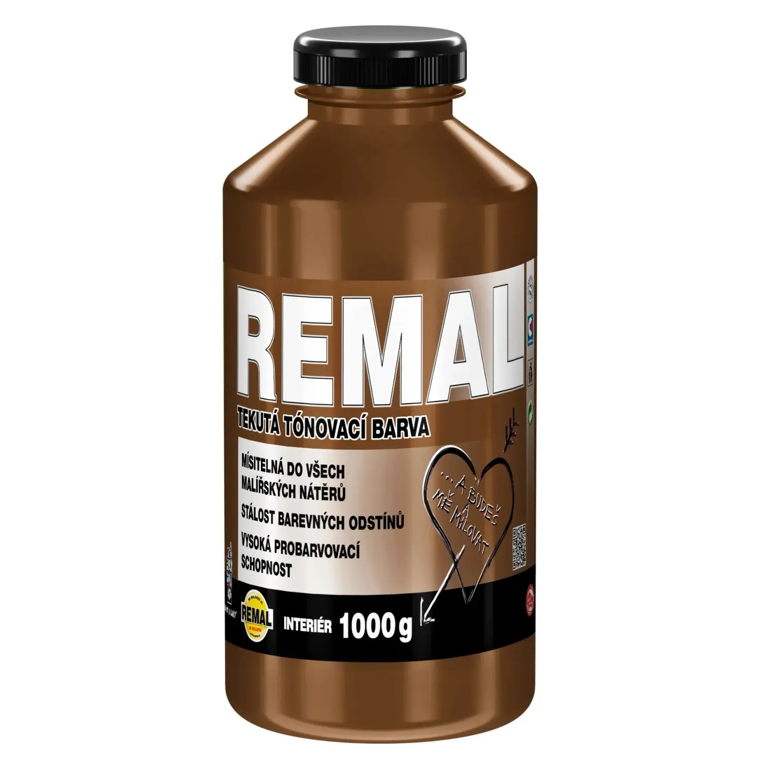 REMAL Tekutá tónovací barva 0200 hnědá 1 kg