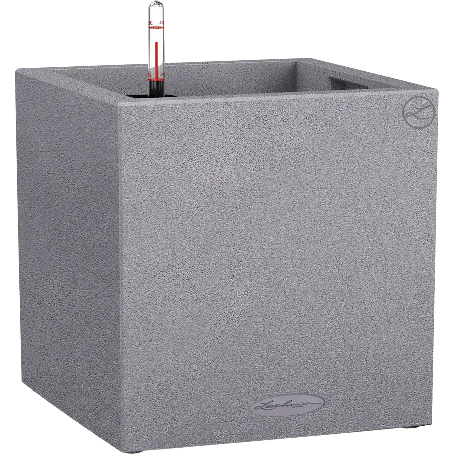 Lechuza Květináč Canto Stone Low 30 šedý, 300 x 300 x 560 mm