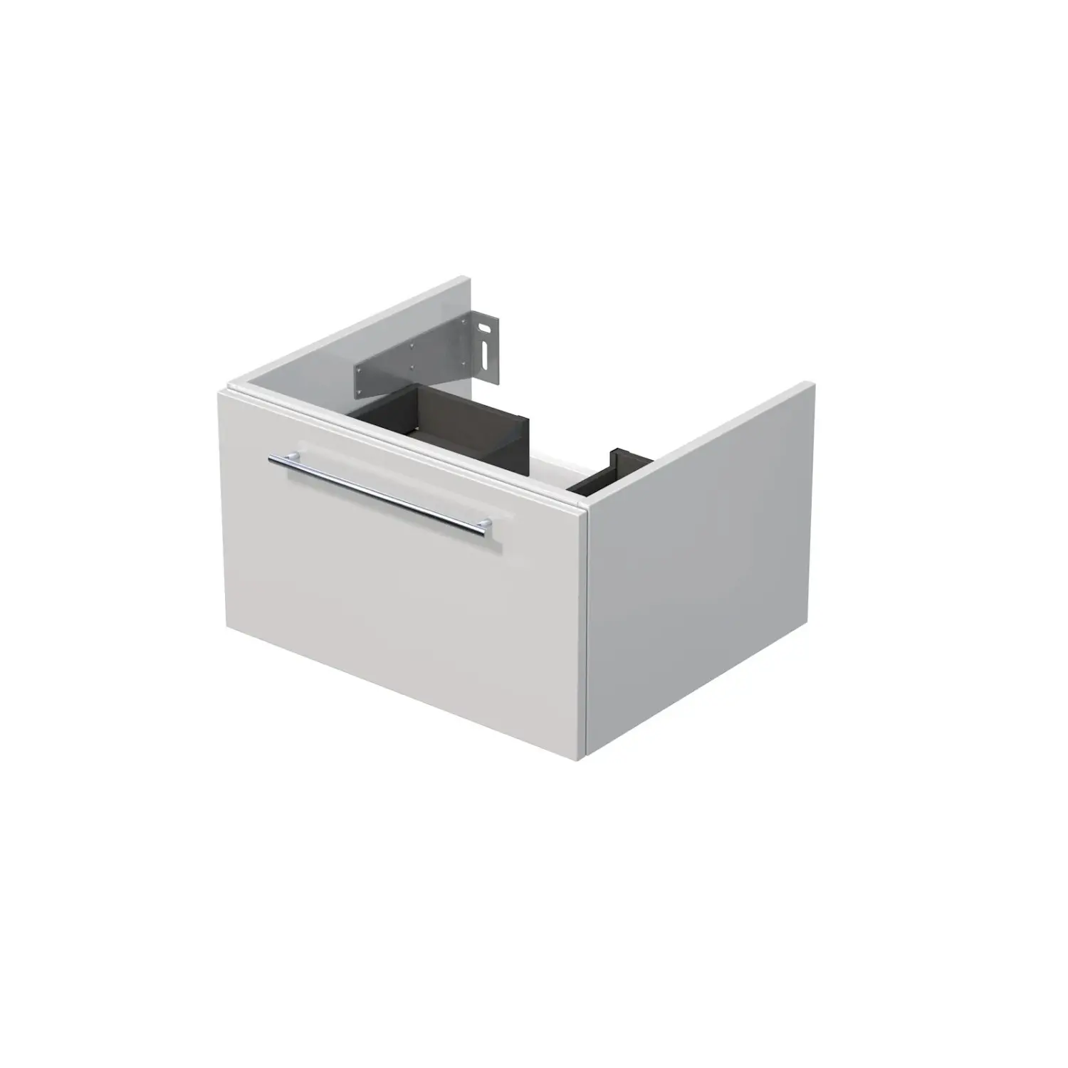 INTEDOOR Koupelnová skříň pod desku BEE, úchyt chrom, š. 60 cm, bílá lesk
