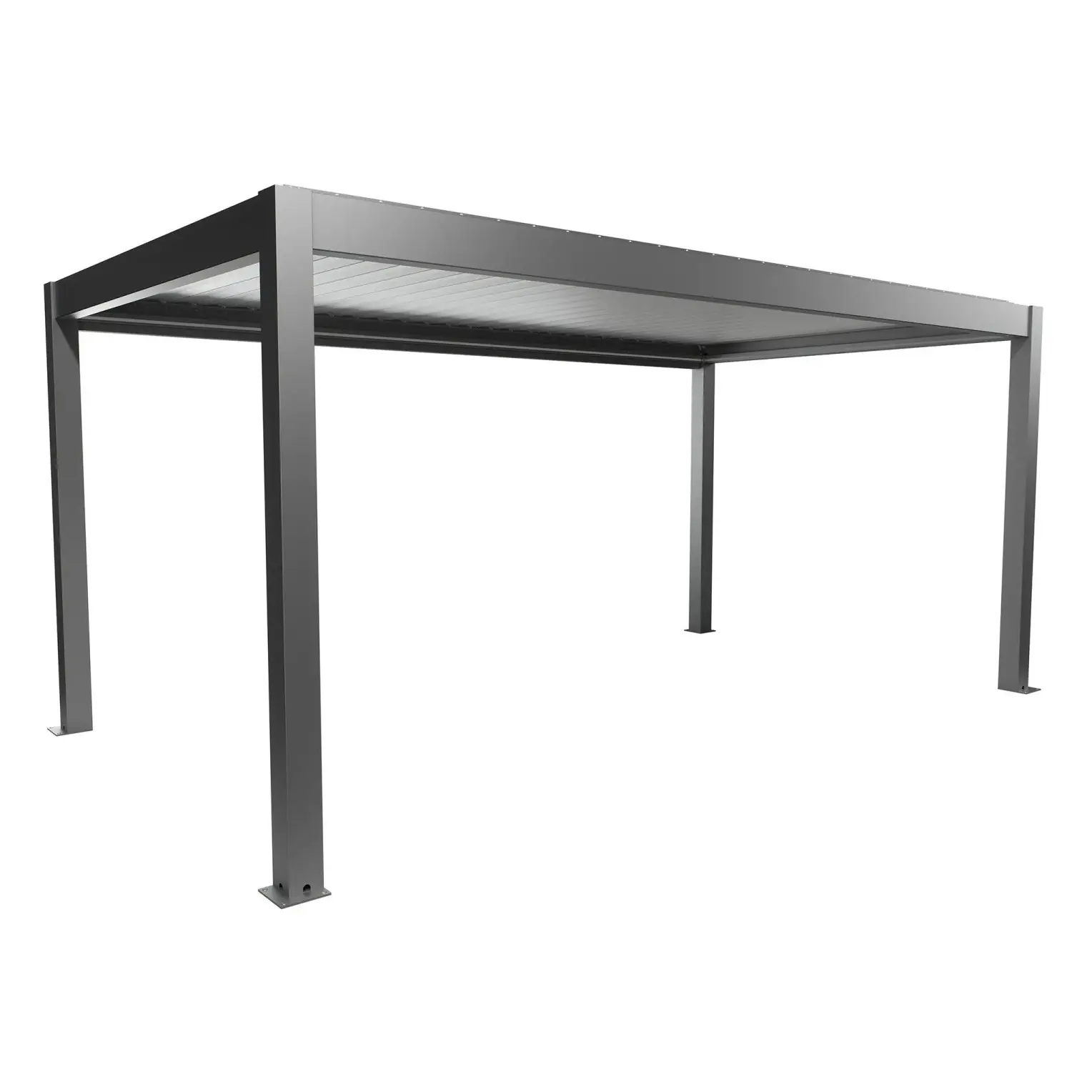 Biohort Pergola 5,5 x 3 křemenově šedá/stříbrná 552,5 x 312 cm