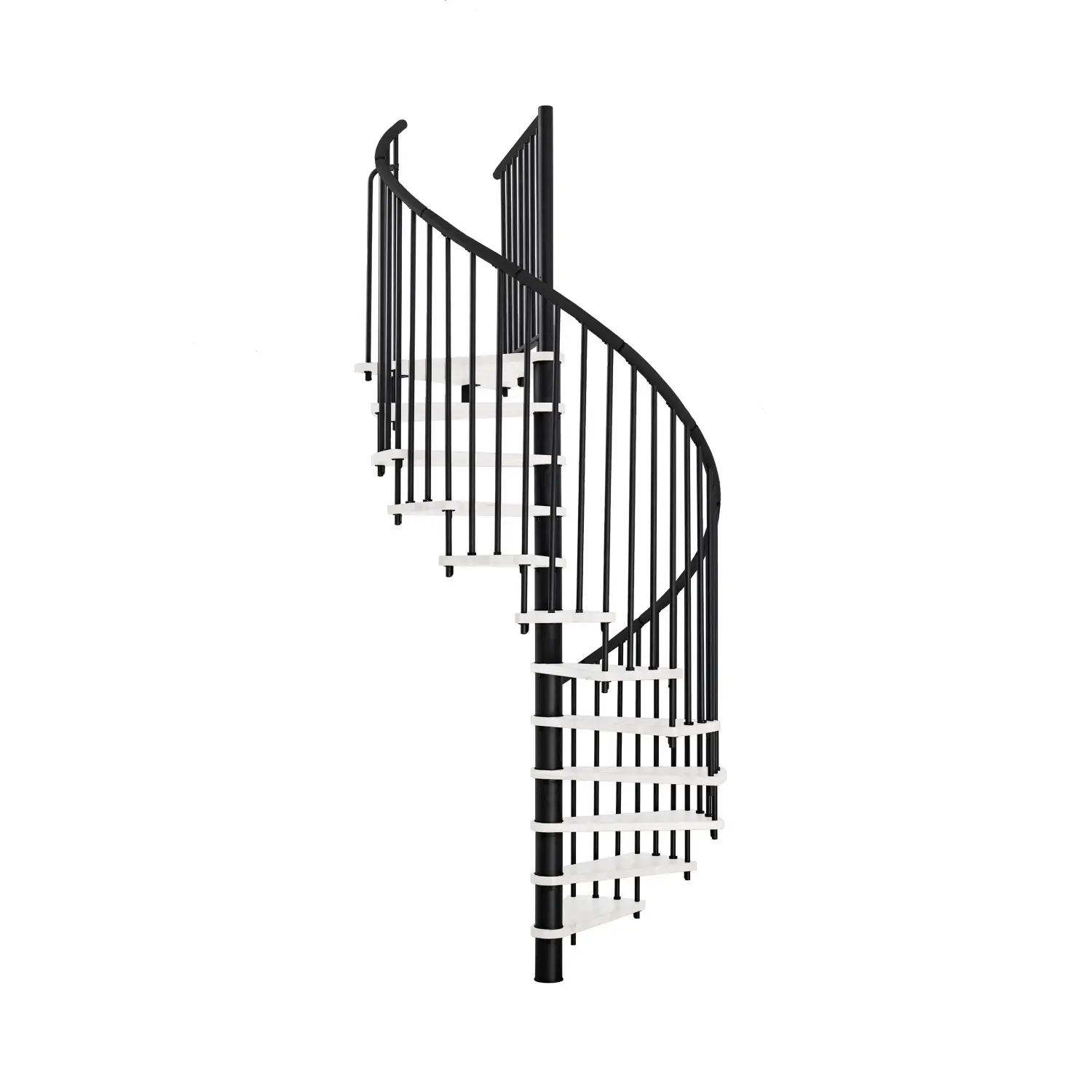 Minka STAIRS Kombinované točité schodiště Spiral Effect bílá/černá pr. 140 cm