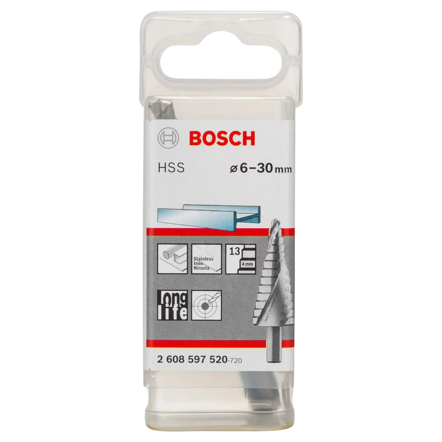 Bosch Stupňovitý vrták HSS pr. 6-30 x 93,5 mm (2 608 597 520)