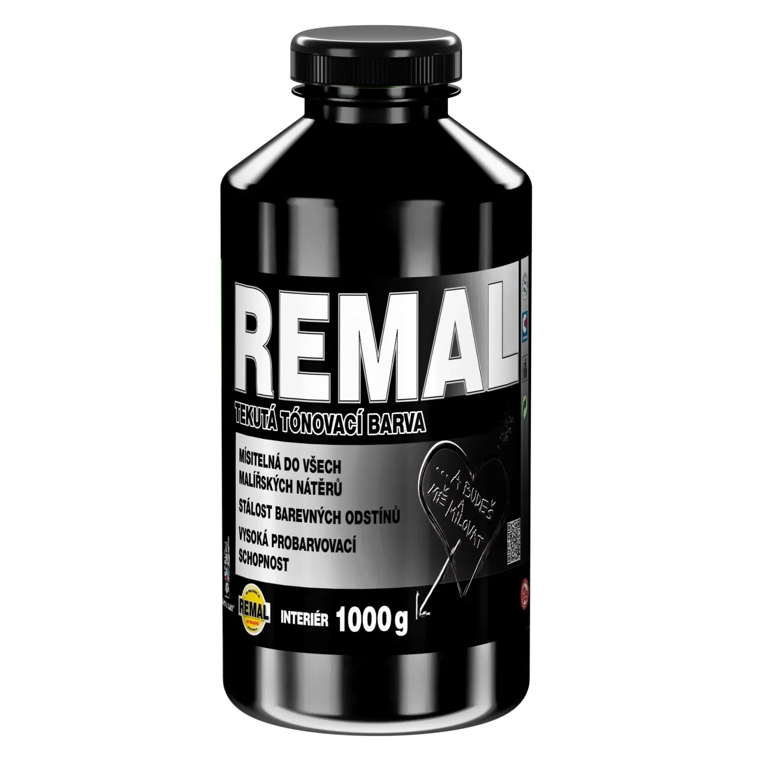 REMAL Tekutá tónovací barva 0190 černá 1 kg