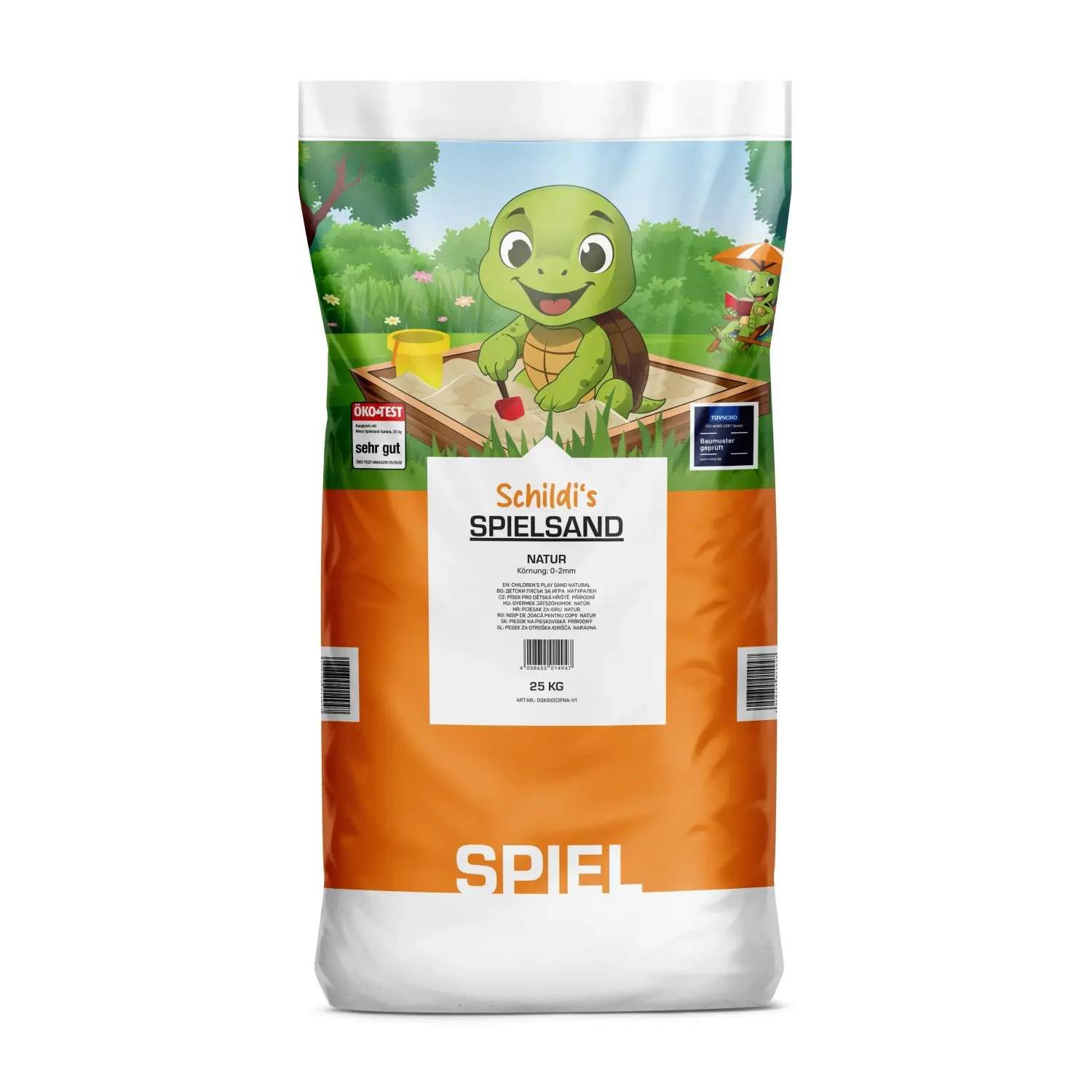 WECO Písek do pískoviště NATUR 0-2 mm, 25 kg/pytel