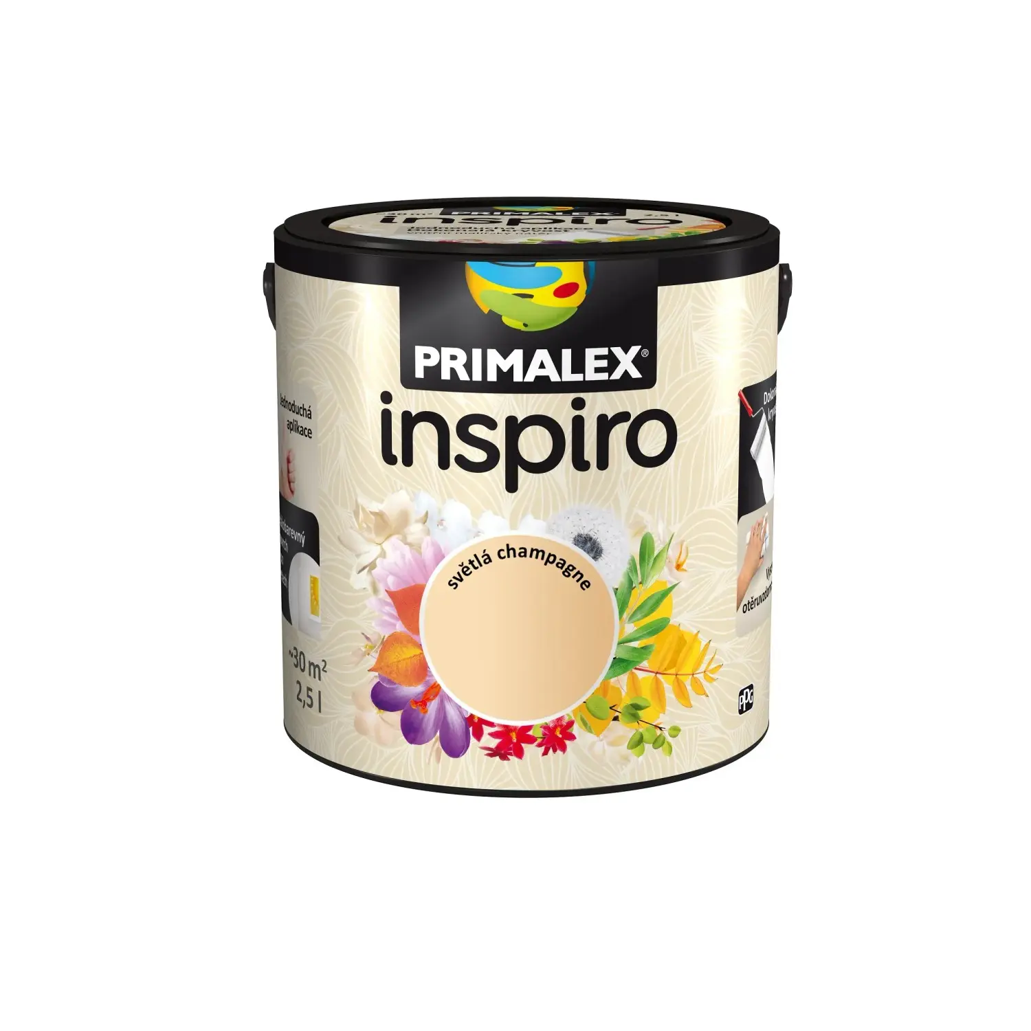 PRIMALEX Barevný vnitřní malířský nátěr Inspiro světlá champagne 2,5 l