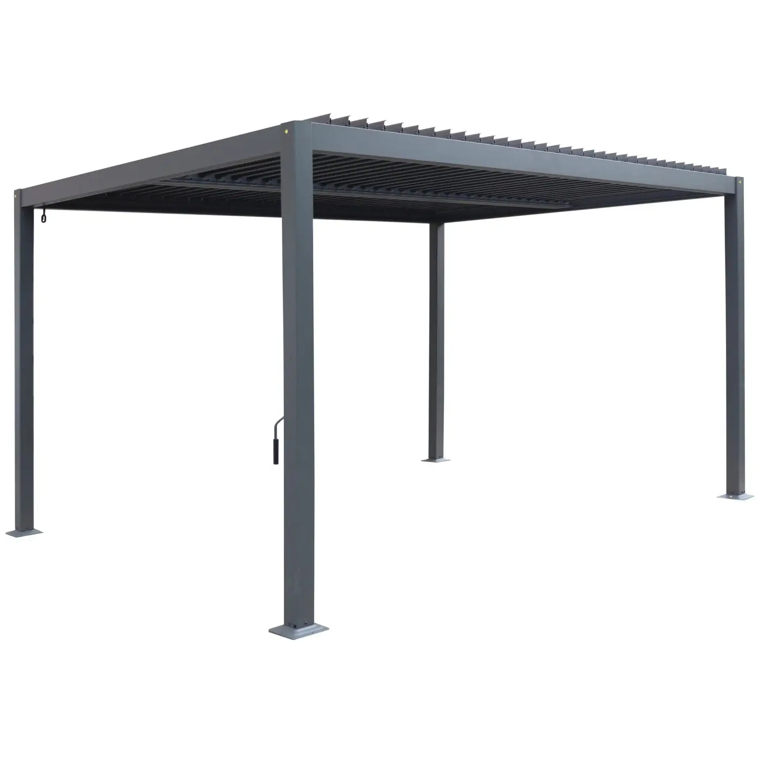 DEOKORK Zahradní kovový altán ECONOMY 4x3 m (grafit)