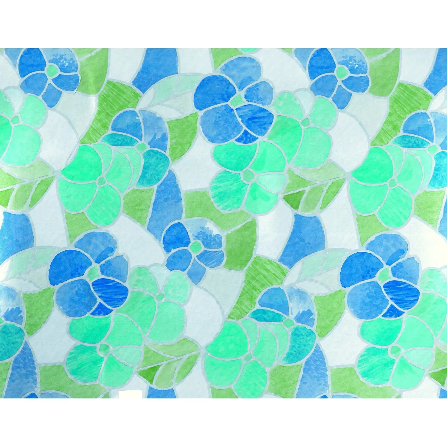 d-c-fix Samolepicí fólie do okna Transparent Lisboa blau, 200 x 45 cm