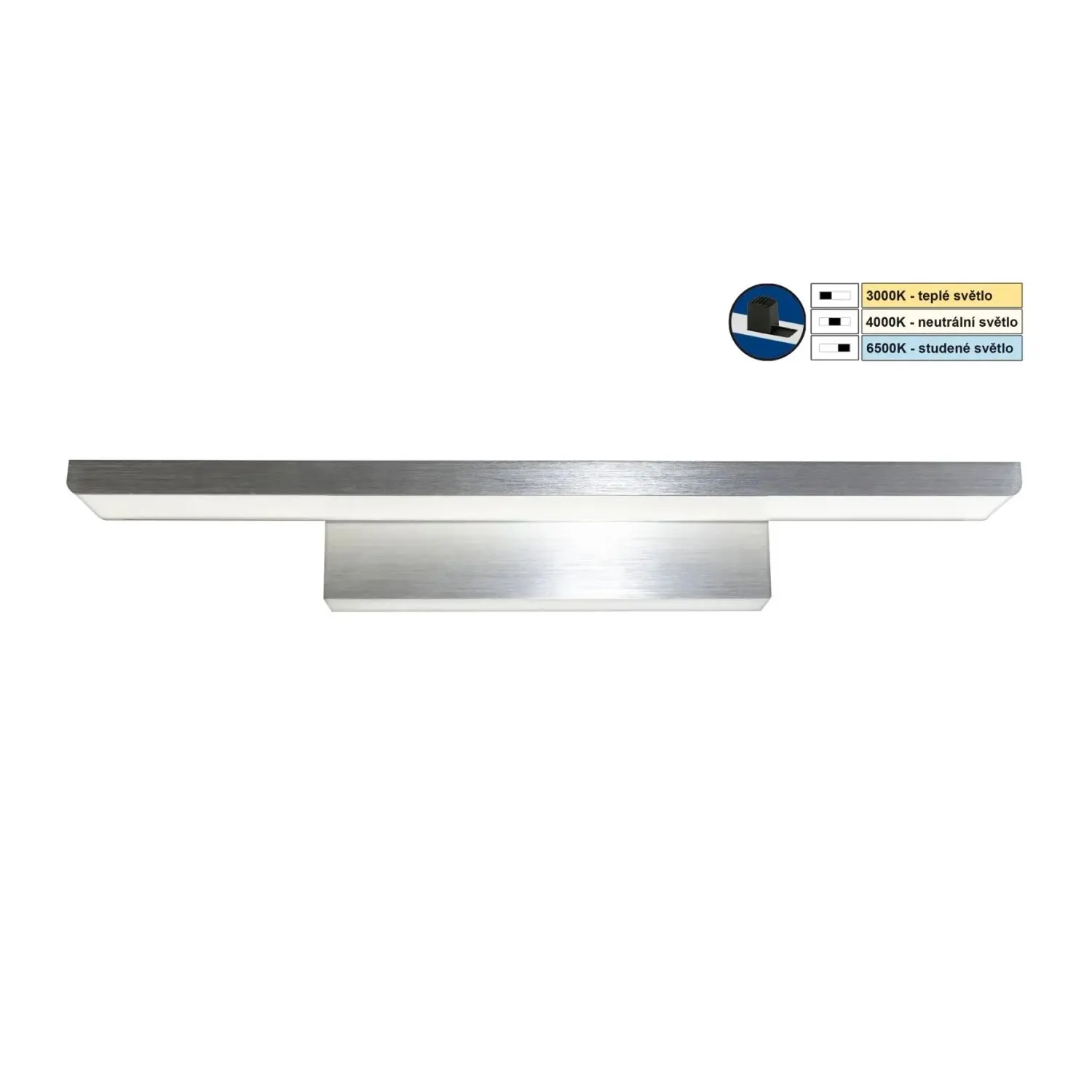 TOP LIGHT Koupelnové LED svítidlo Columbia 40 CCT 8W IP44 800lm 40 x 8,5 x 5 cm
