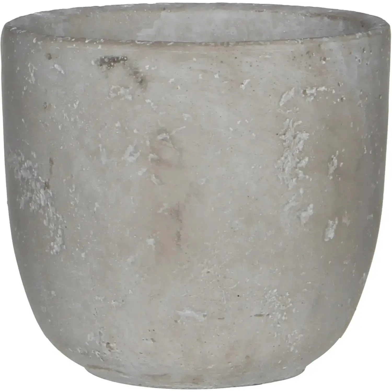 Mica Decorations Květináč Jimmy světle šedý, pr. 15,5 x 14,5 cm
