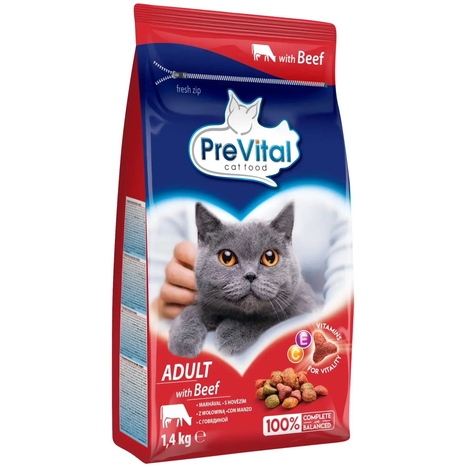 PreVital granule adult hovězí 1,4kg