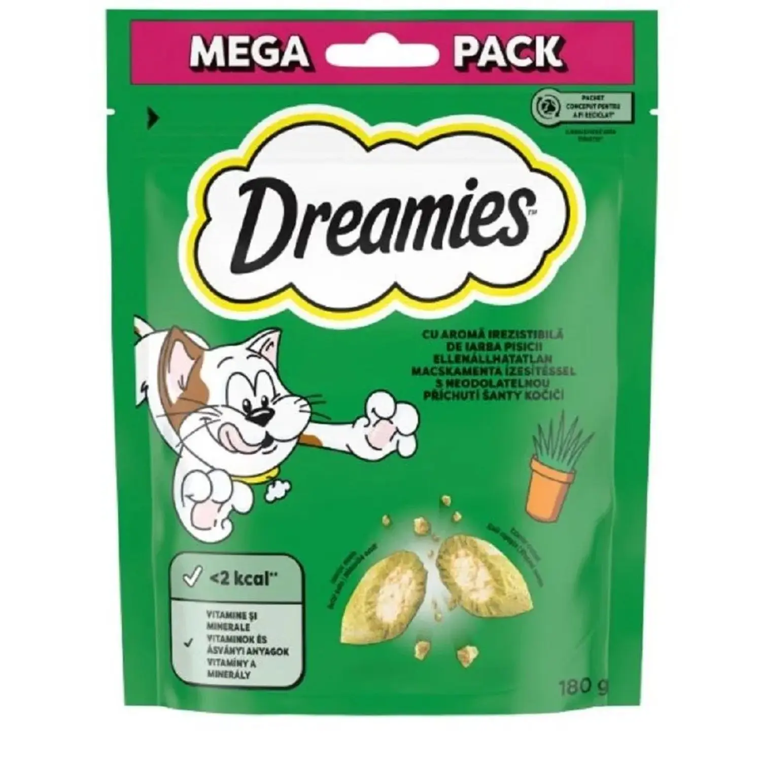 Dreamies kočka pochoutka s catnipem 180g + Množstevní sleva