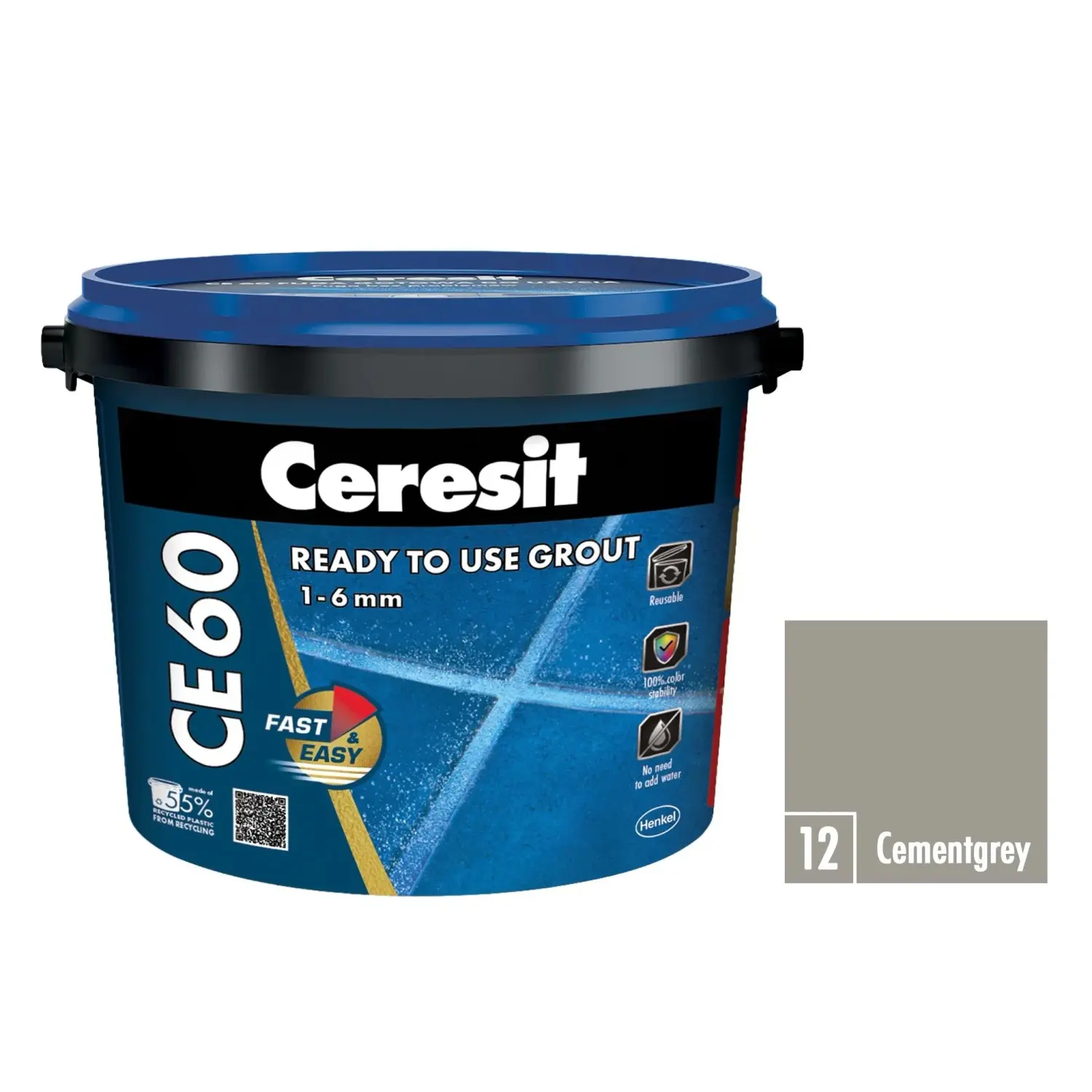 Ceresit Spárovací hmota připravená k okamžitému použití CE 60 cementgrey 2 kg