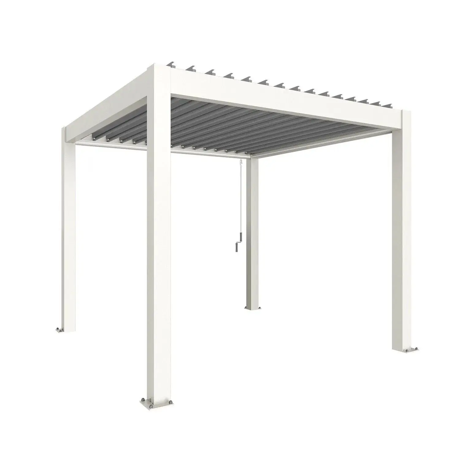Biohort Pergola 3 x 3 bílá/stříbrná 312 x 312 cm