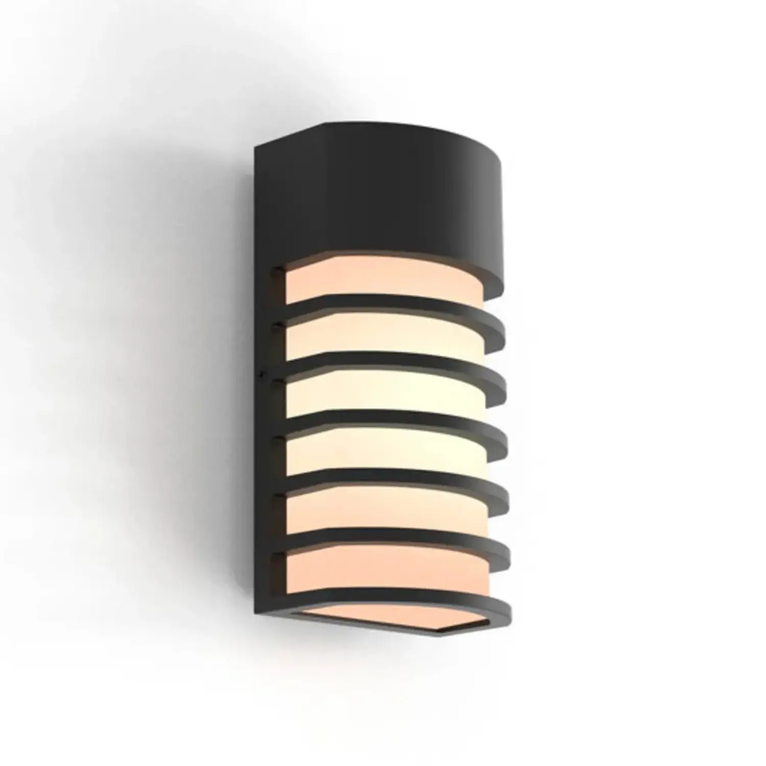 Lutec FULTON Venkovní nástěnná lampa, matně černá