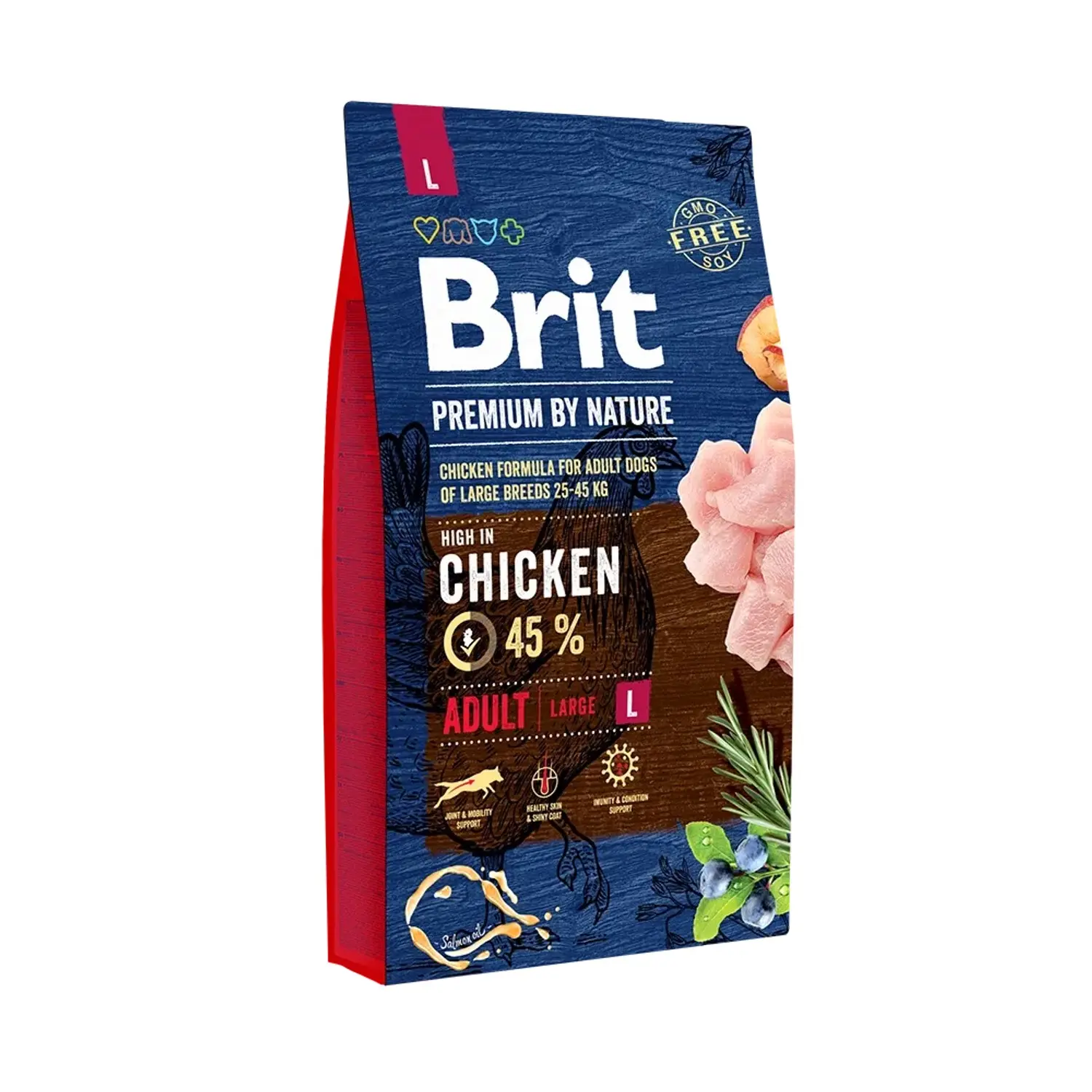Brit Granule pro psy Premium by Nature JUNIOR L 25-45 kg s kuřecím 8 kg