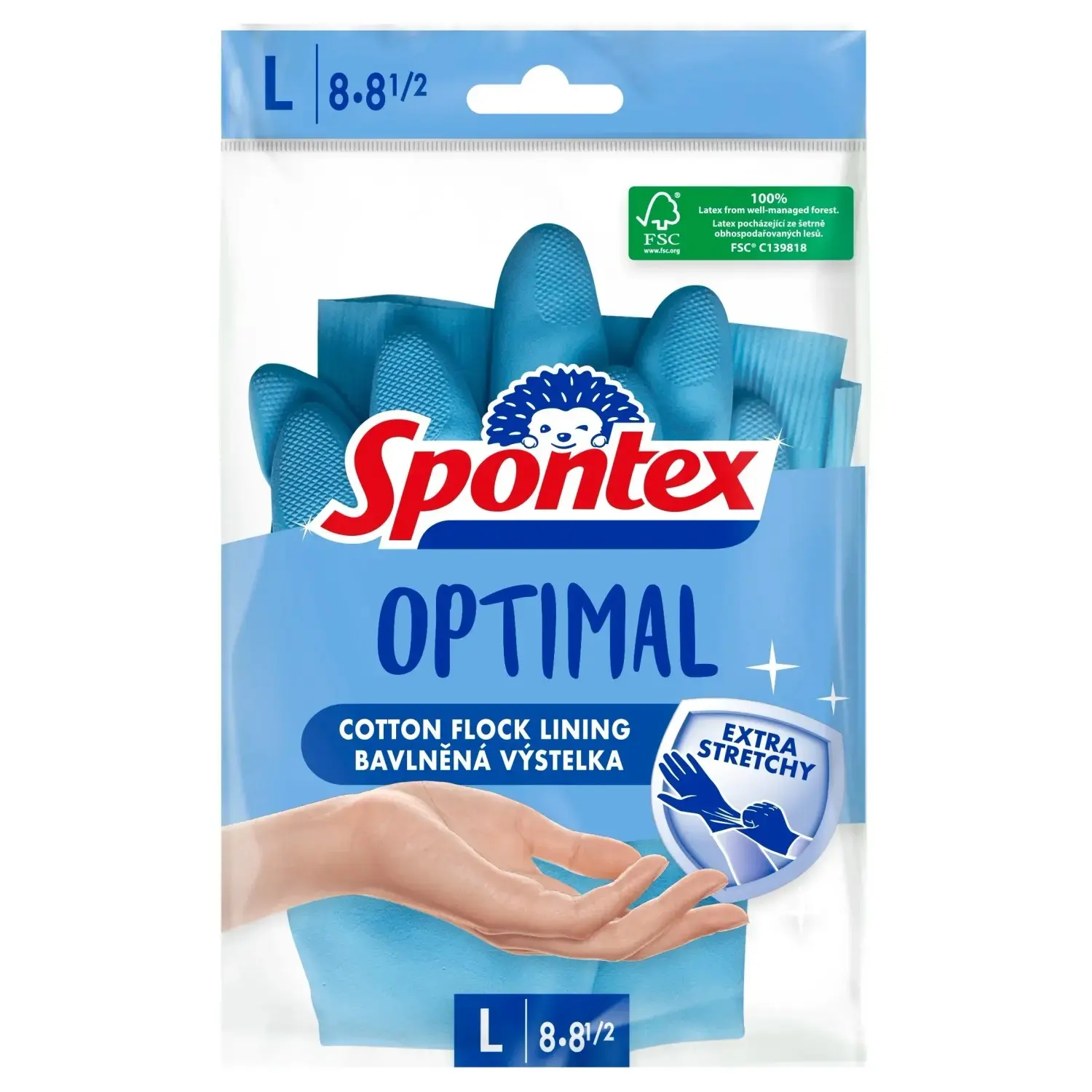 Spontex Rukavice do domácnosti Optimal, vel. L, 1 pár