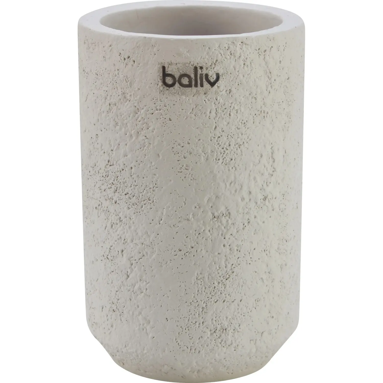 baliv Kelímek na zubní kartáčky, sv. šedý beton, pr. 7cm x 11 cm