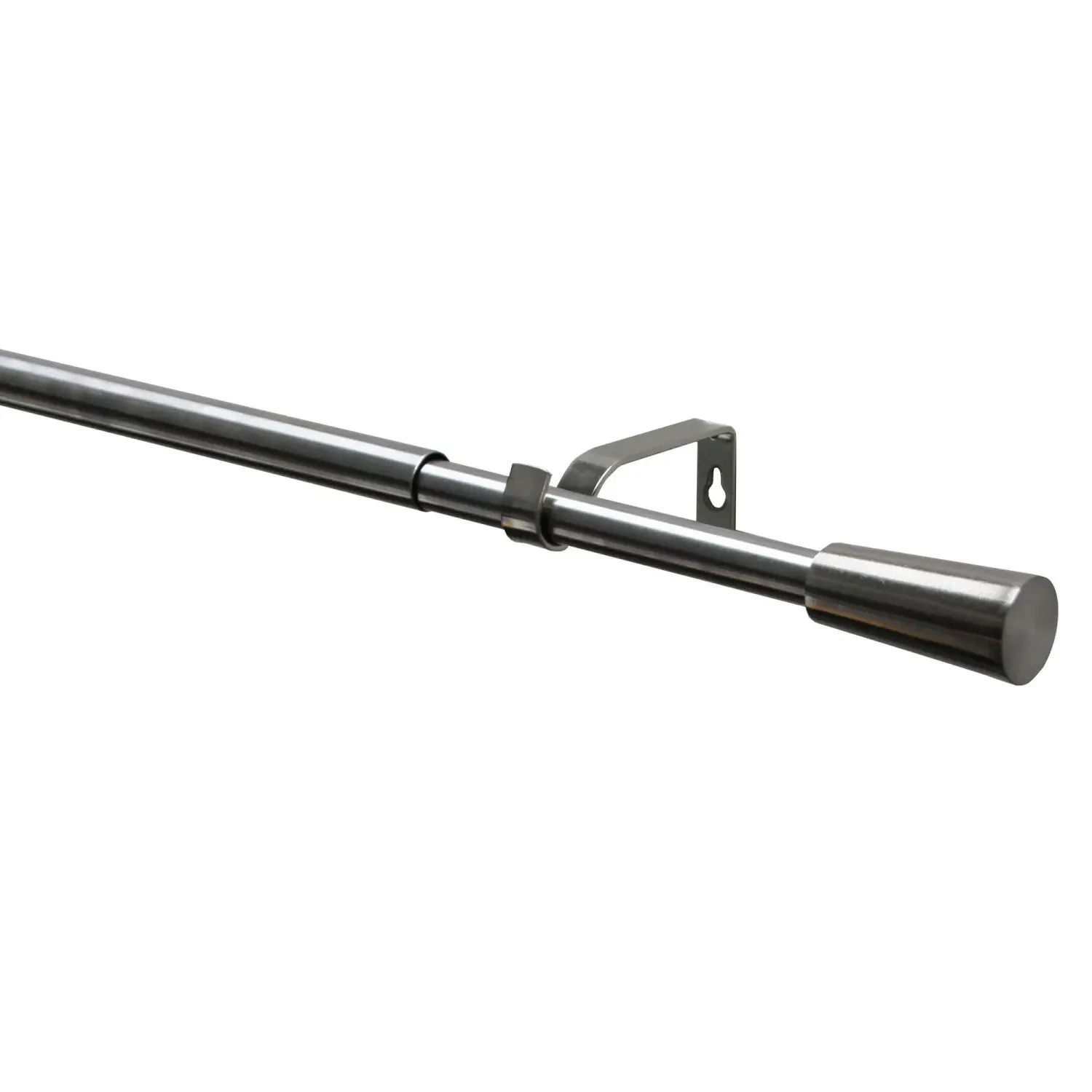 Gardinia Kompletní sada záclonové tyče Kos kužel pr. 16/19 mm, nerez, 120-210 cm