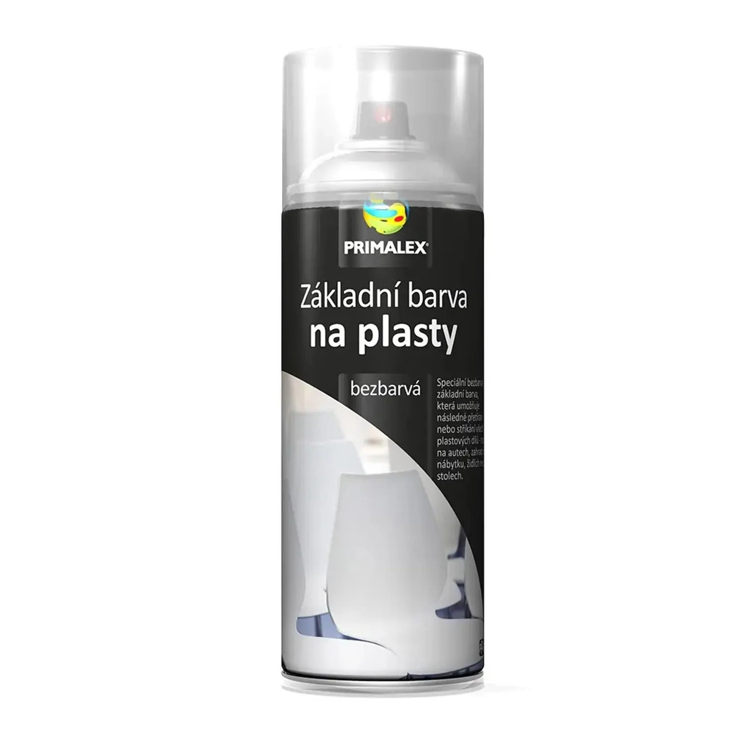 PRIMALEX Základní barva na plasty ve spreji transparentní 400 ml