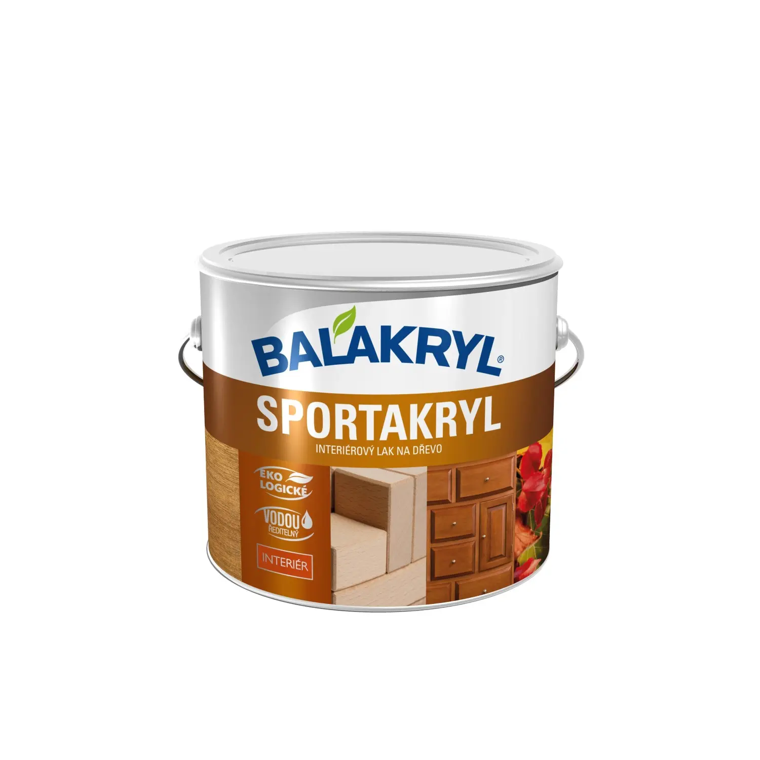 BALAKRYL Interiérový lak na dřevo Sportakryl matný 2,5 kg